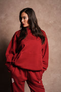 Watch Her Shine Pierce Hoodie in Carmine Red