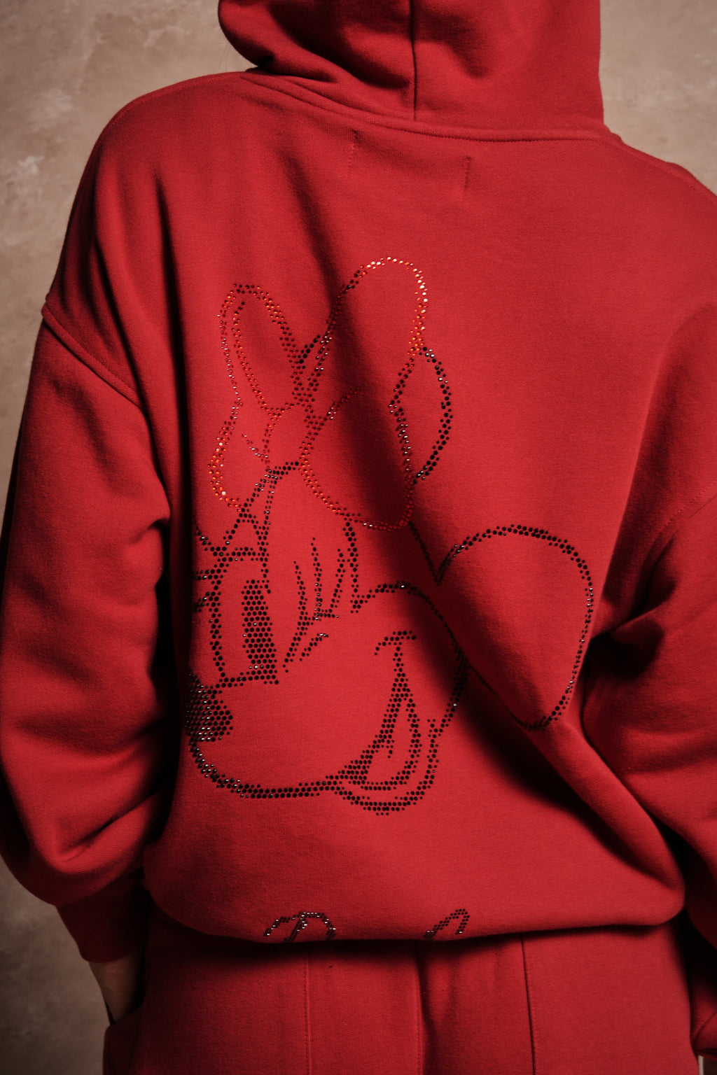 Watch Her Shine Pierce Hoodie in Carmine Red