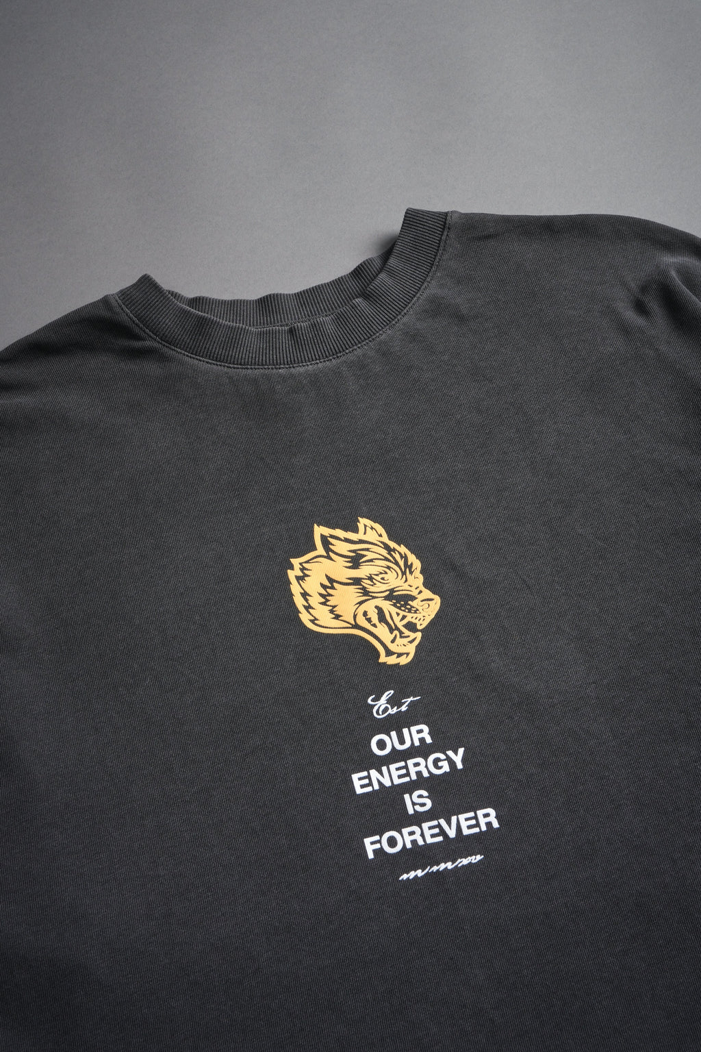 Hanma Legacy "Premium" Oversized Tee in Wolf Gray — imagem 9