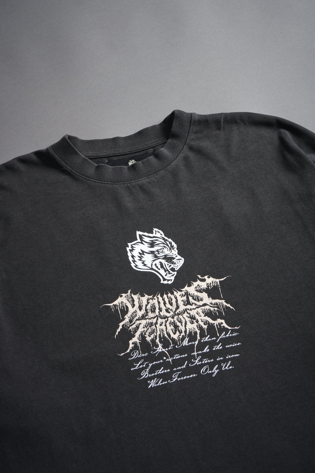 Jack Hammer "Premium" Oversized Tee in Wolf Gray — imagem 7