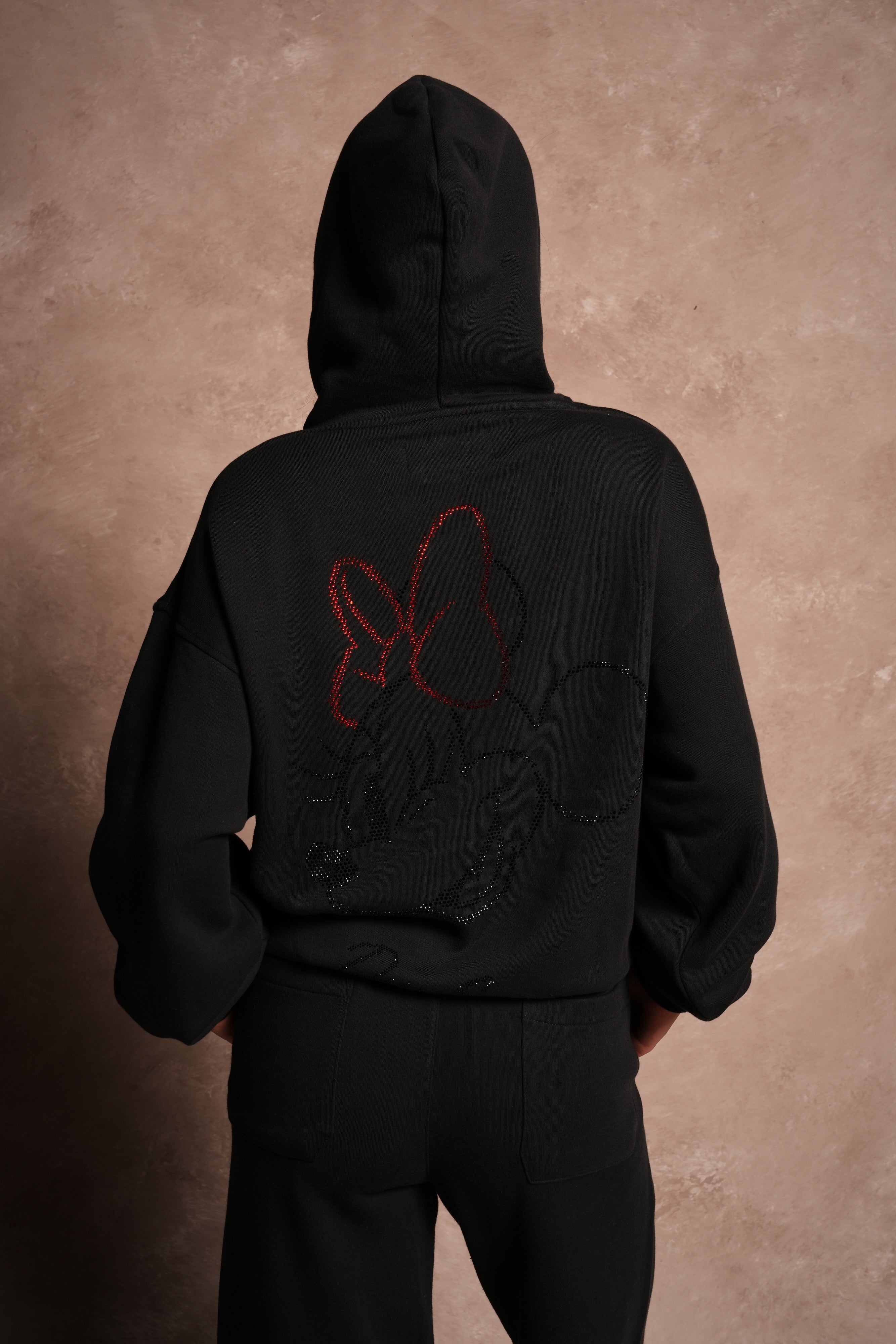Watch Her Shine Pierce Hoodie in Black