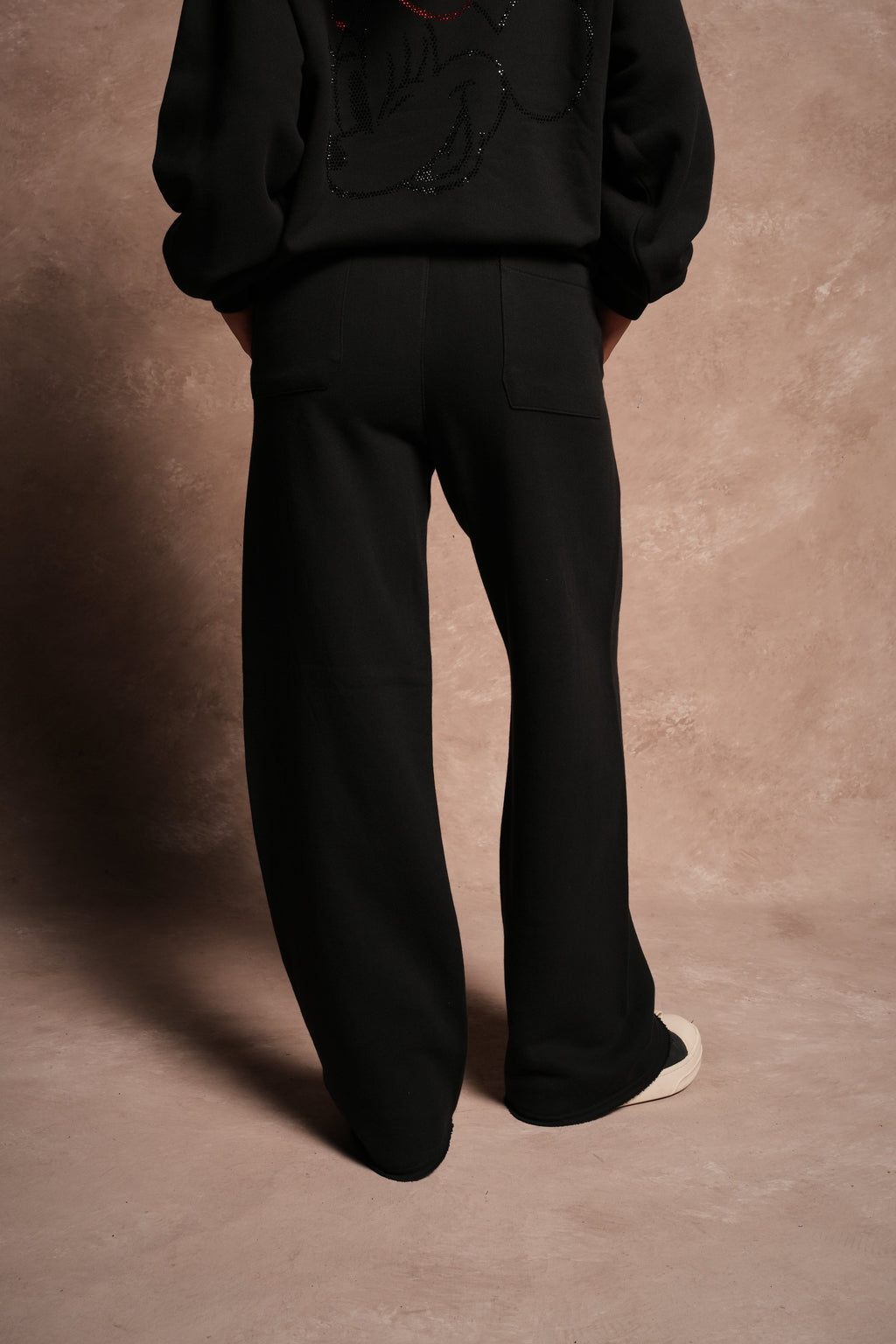 Wolves Chopper Big Cozy Sweats in Black