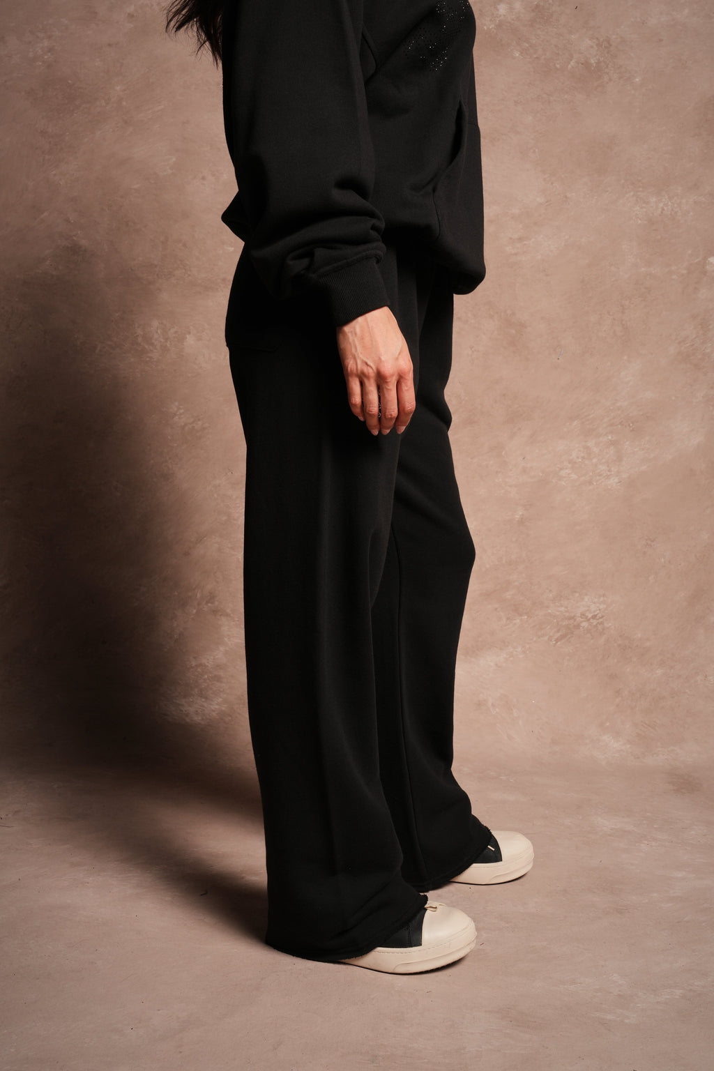 Wolves Chopper Big Cozy Sweats in Black