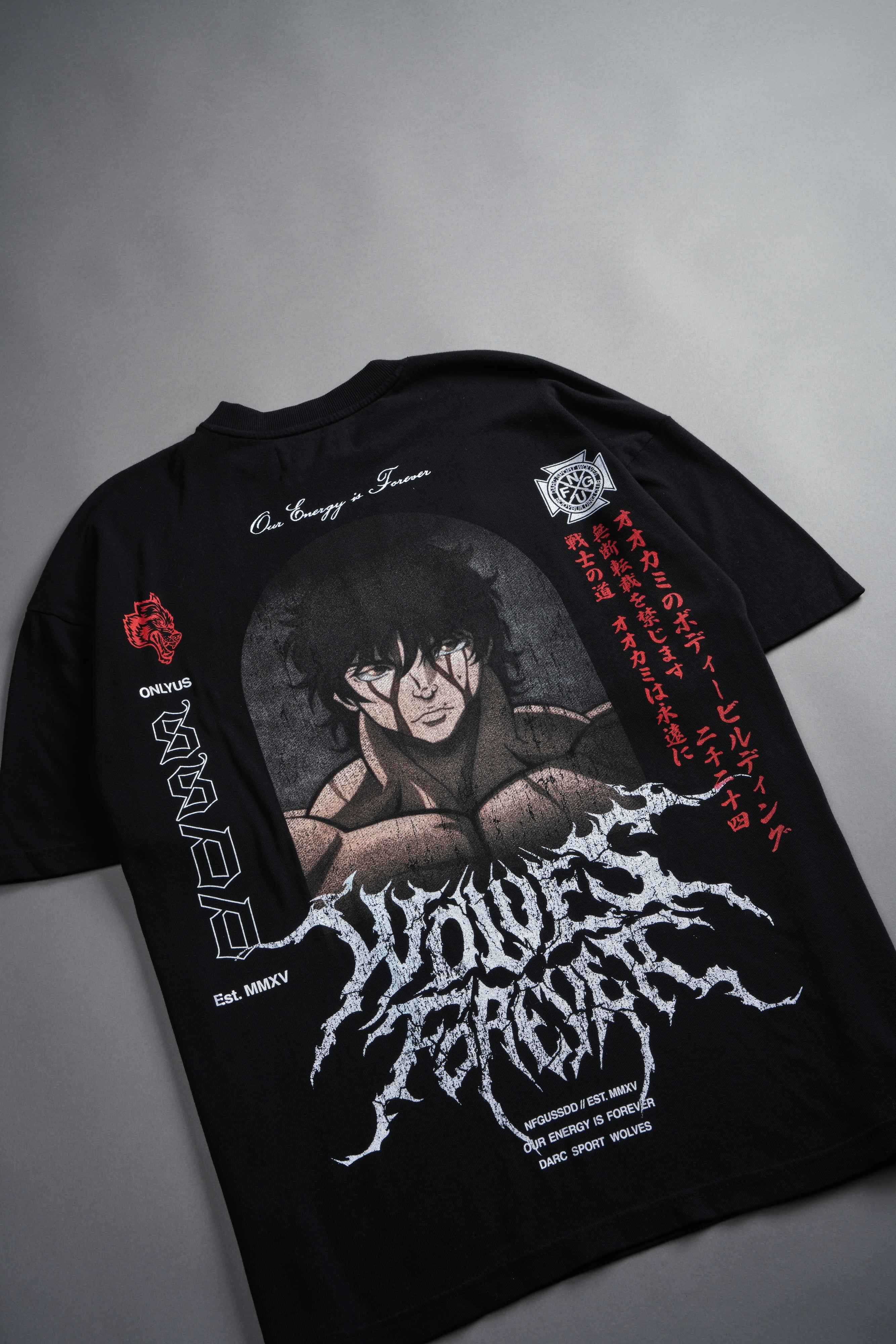 Unbreakable Will "Premium" Oversized Tee in Black — imagem 10