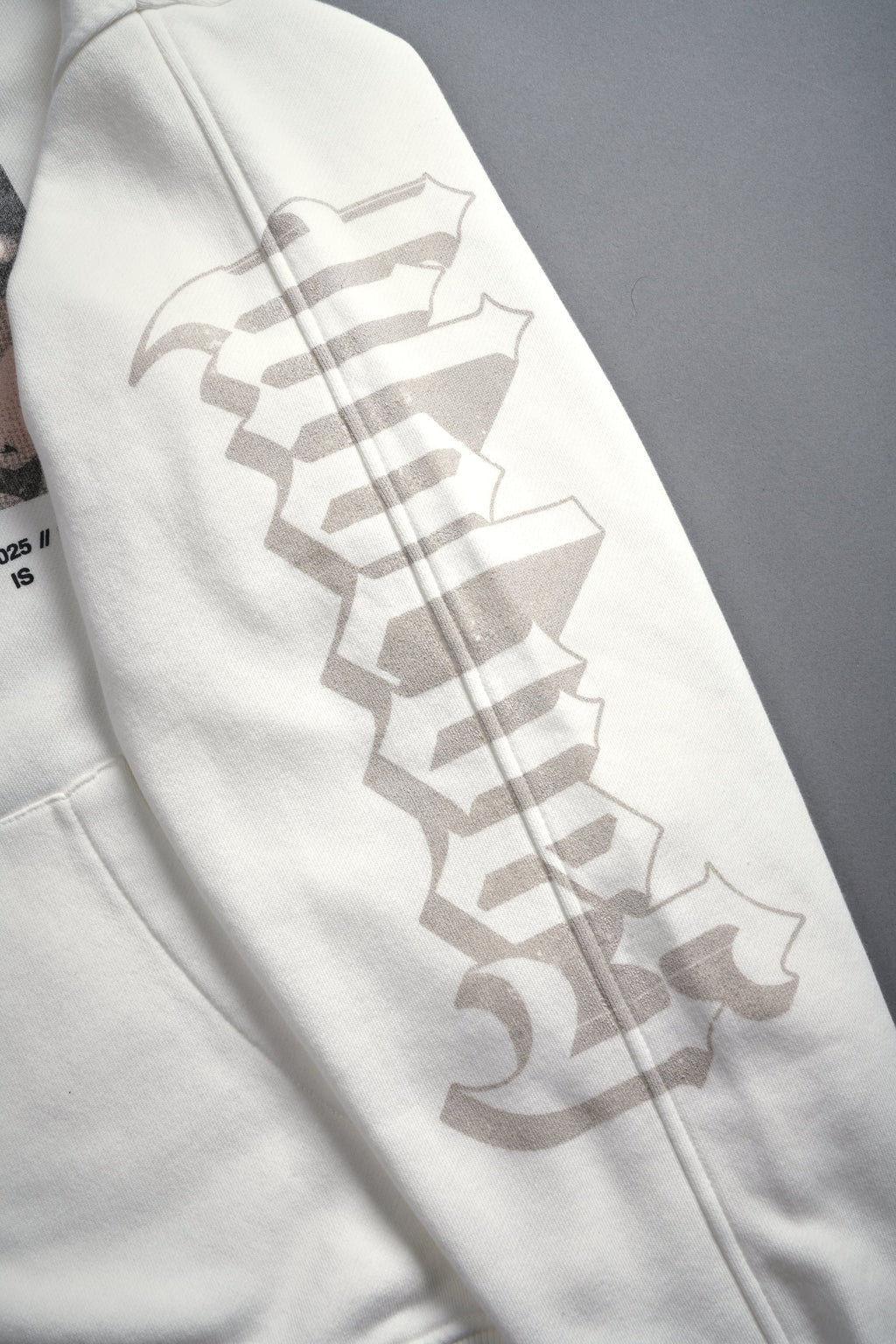 Hanma Legacy Darco Double Zip Hoodie in Cream — imagem 12