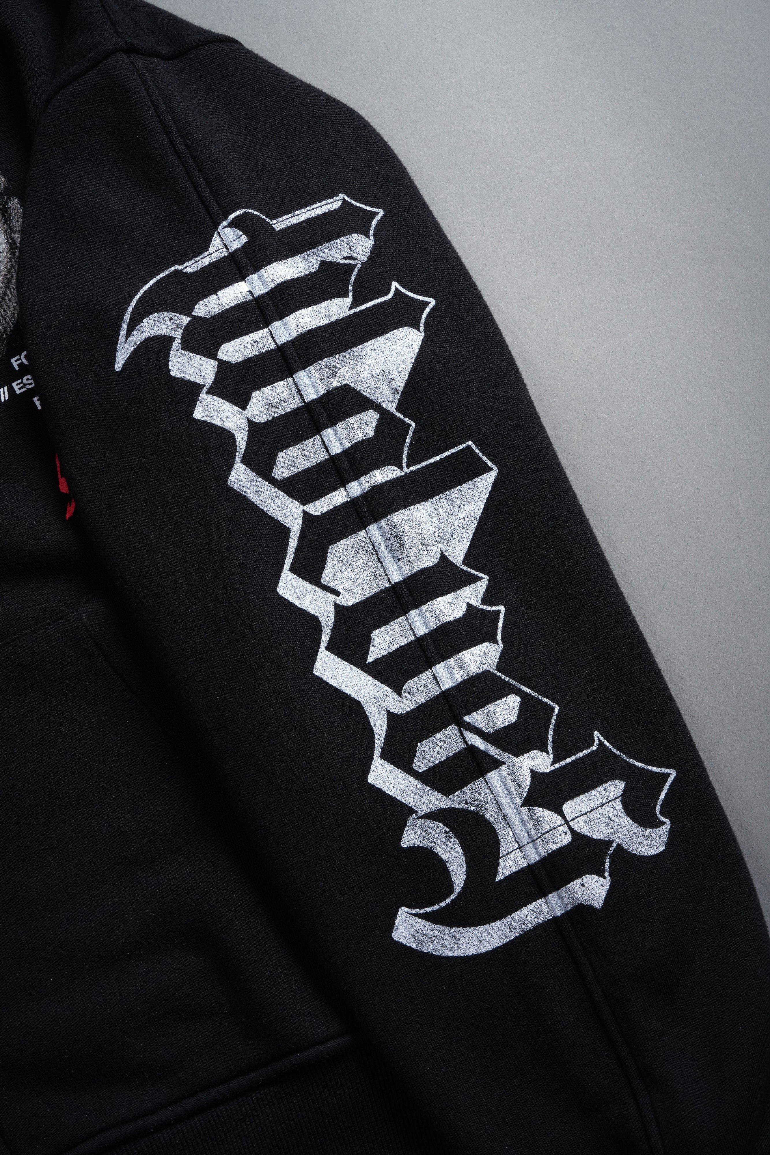 Hanma Legacy Darco Double Zip Hoodie in Black — imagem 12
