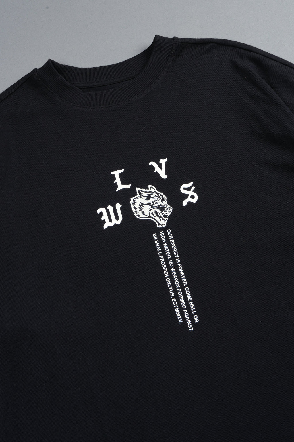 Dama De Las Rosas Premium Oversized Tee In Black