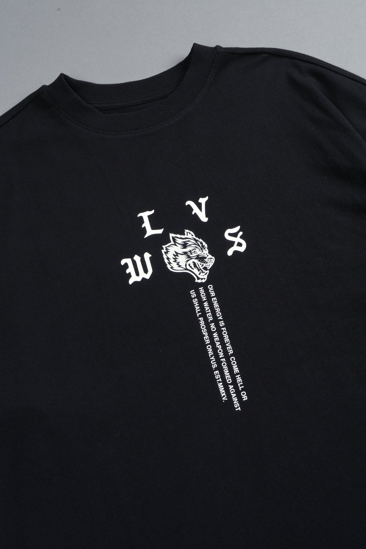 Dama De Las Rosas Premium Oversized Tee In Black