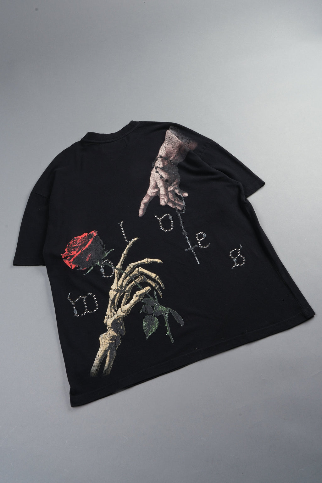 Hand That Holds Premium Oversized Tee In Black