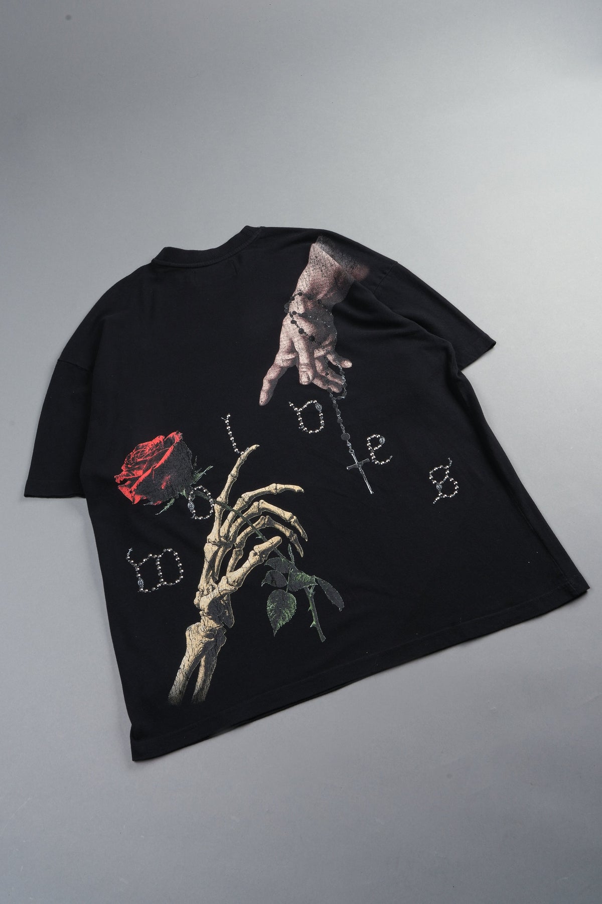 Hand That Holds Premium Oversized Tee In Black