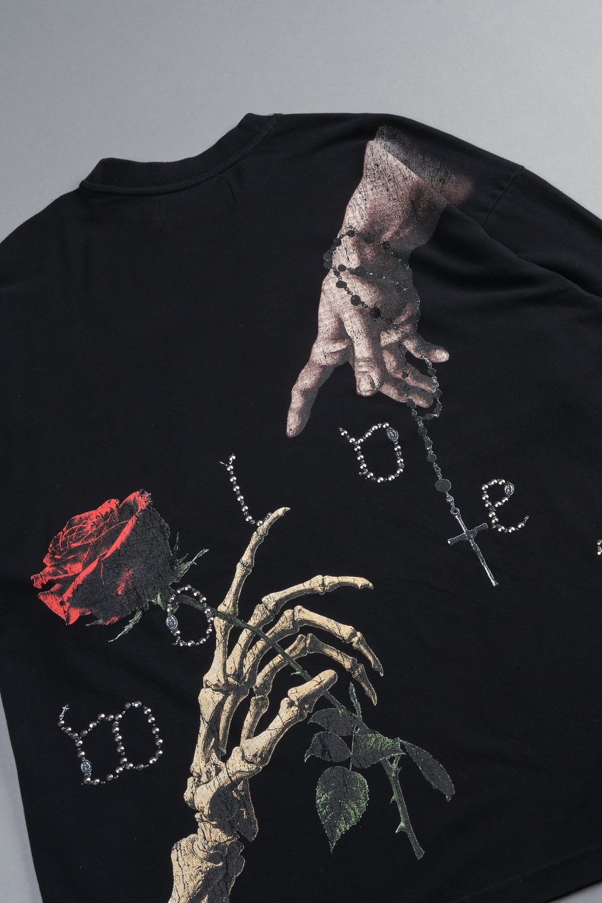 Hand That Holds Premium Oversized Tee In Black