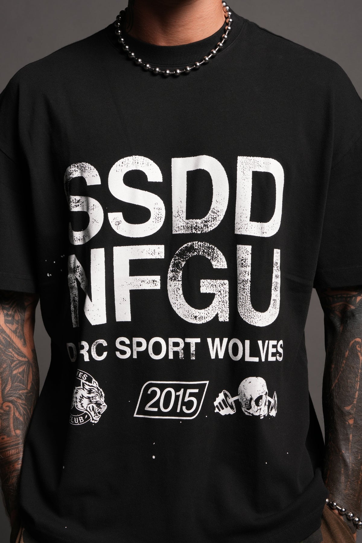 Club Core Premium Oversized Tee In Black - imagem 7