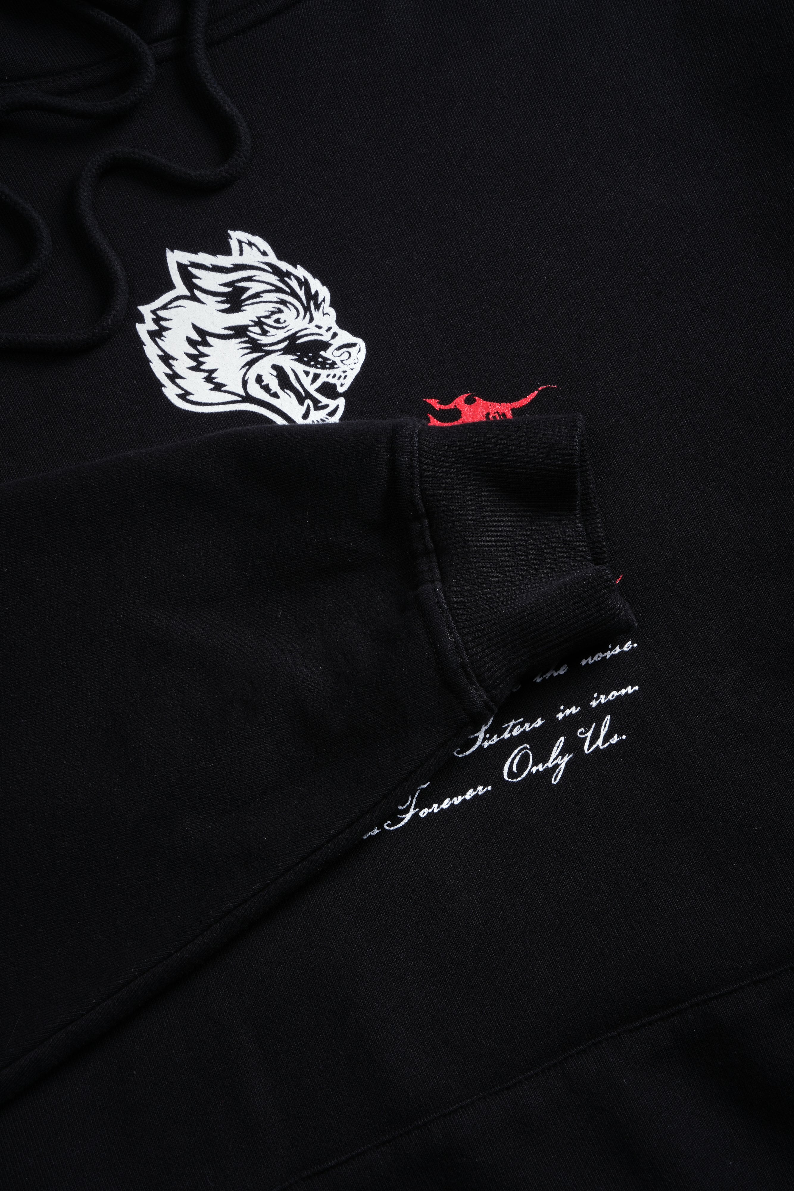 Jack Hammer "Grunge" Hoodie in Black — imagem 10
