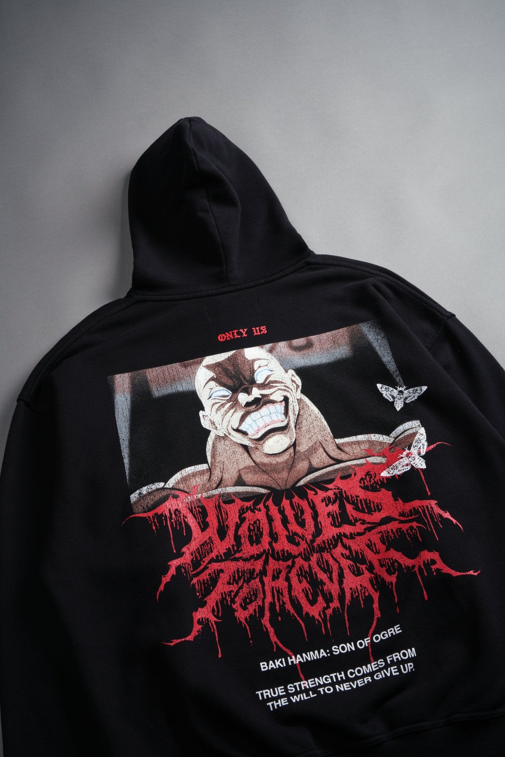 Jack Hammer "Grunge" Hoodie in Black — imagem 11