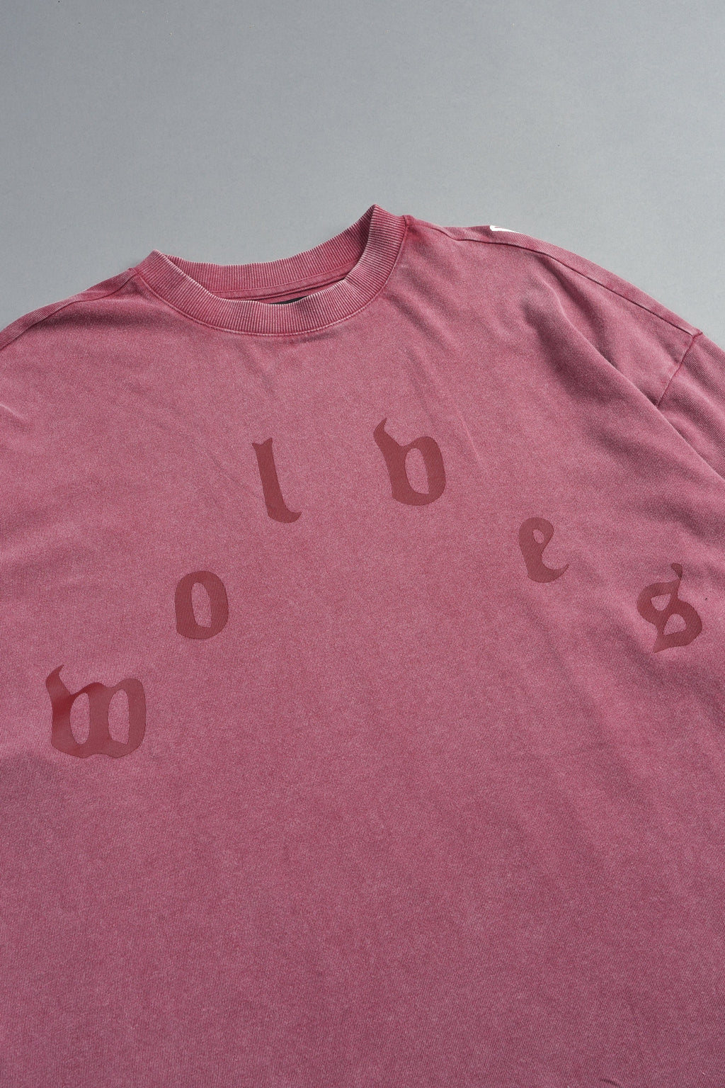 Her Prayer Premium Oversized Tee In Cherry Red