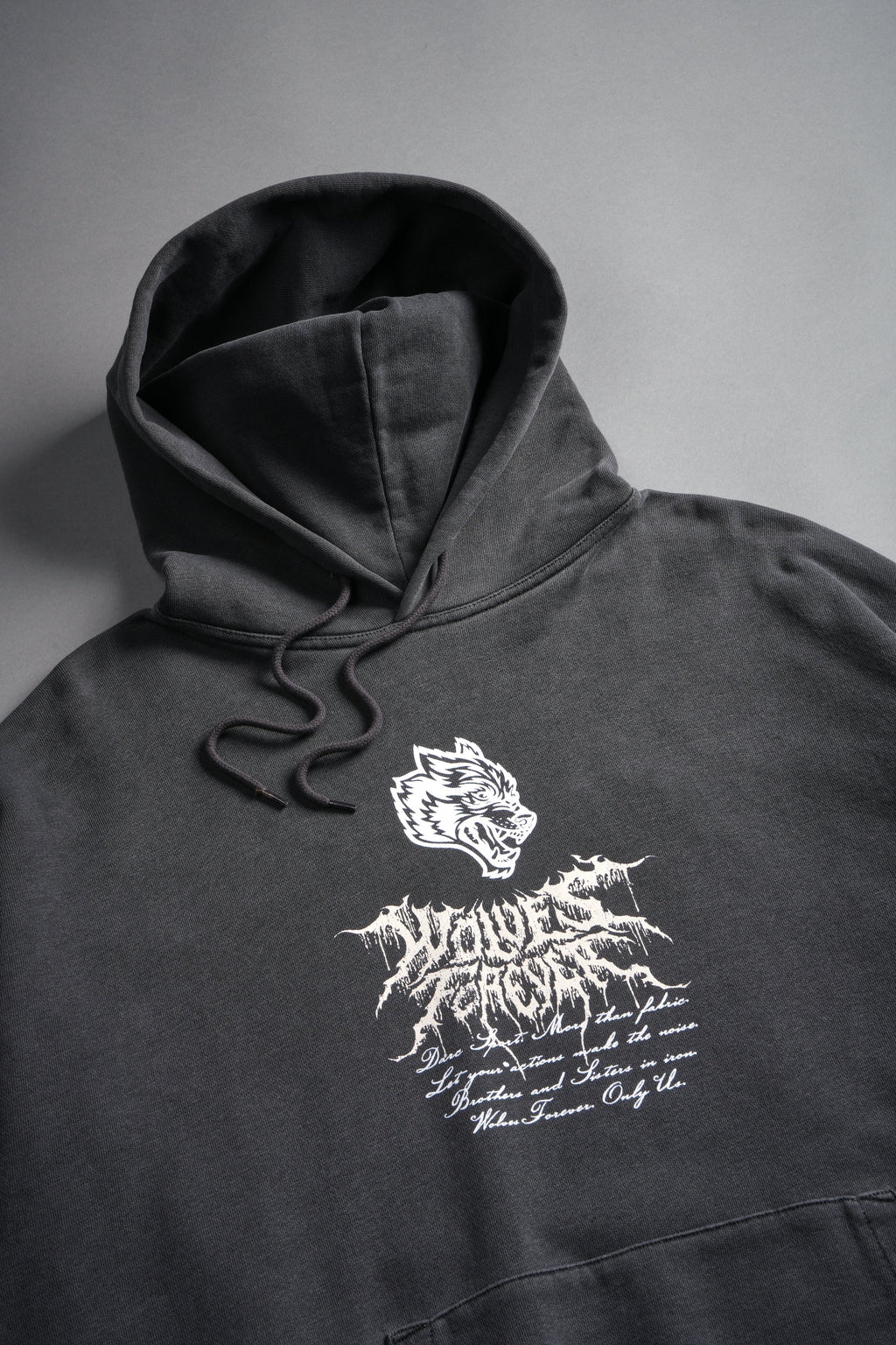 Jack Hammer "Grunge" Hoodie in Wolf Gray — imagem 9