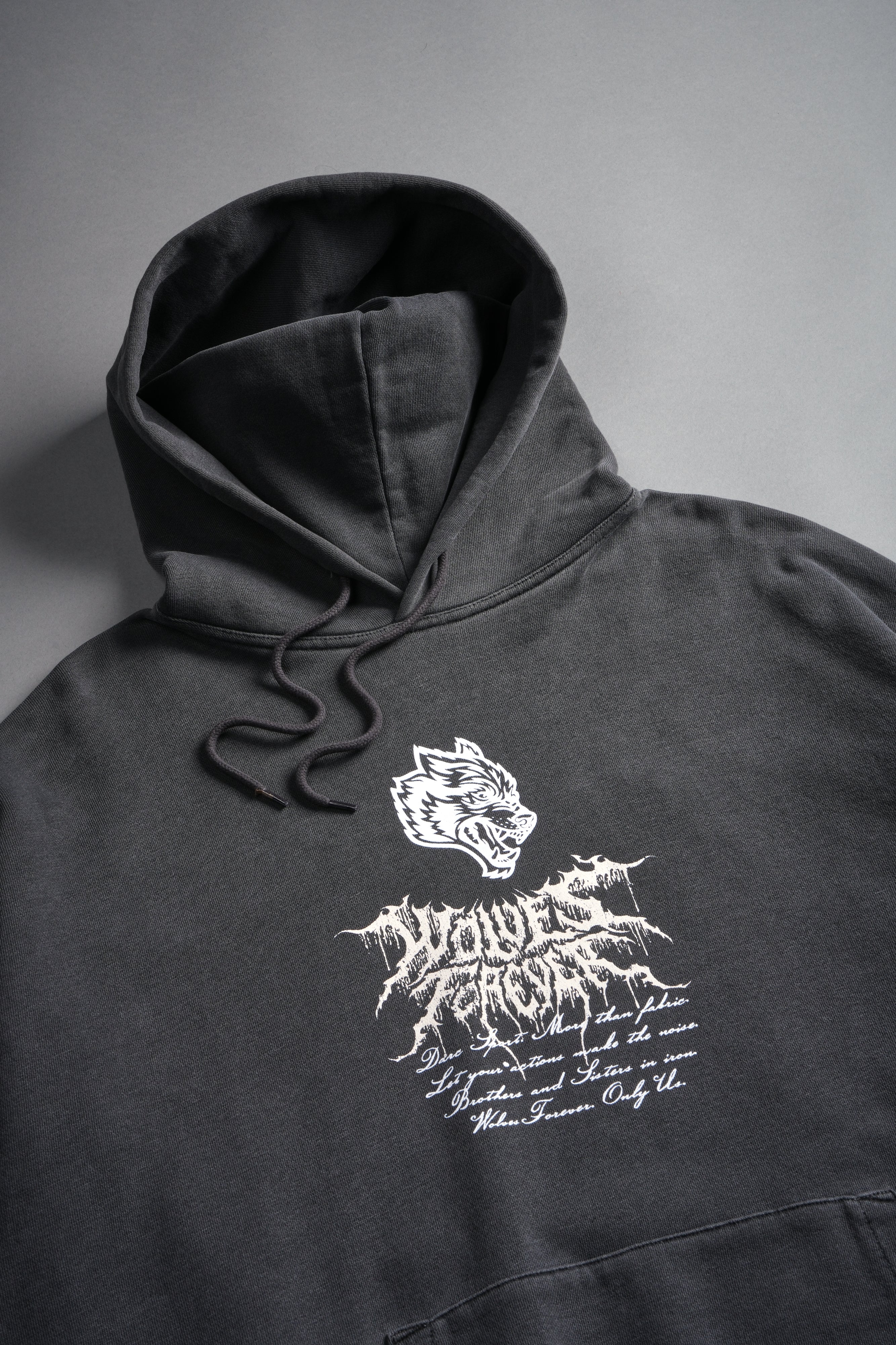 Jack Hammer "Grunge" Hoodie in Wolf Gray — imagem 9