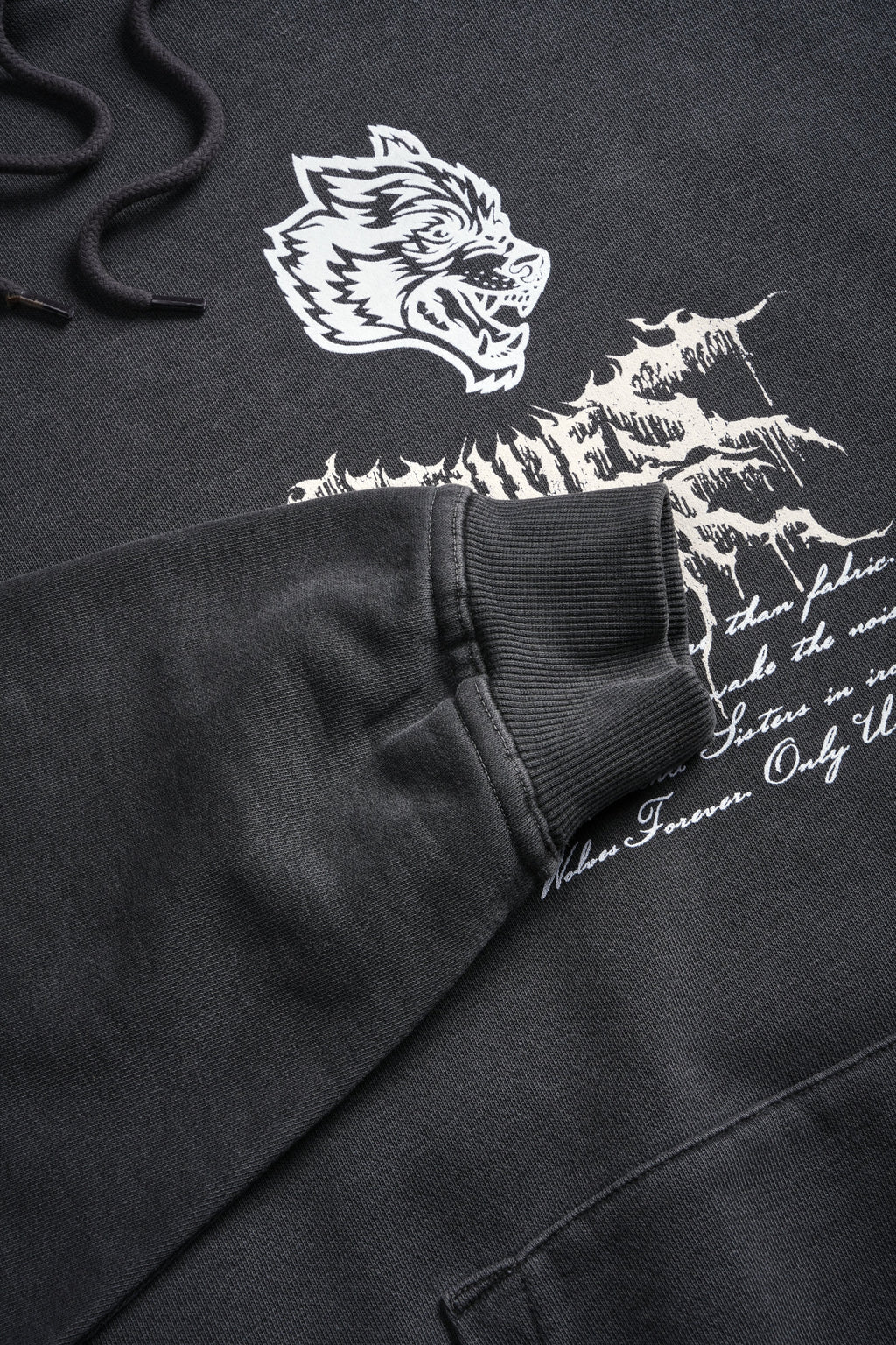 Jack Hammer "Grunge" Hoodie in Wolf Gray — imagem 10