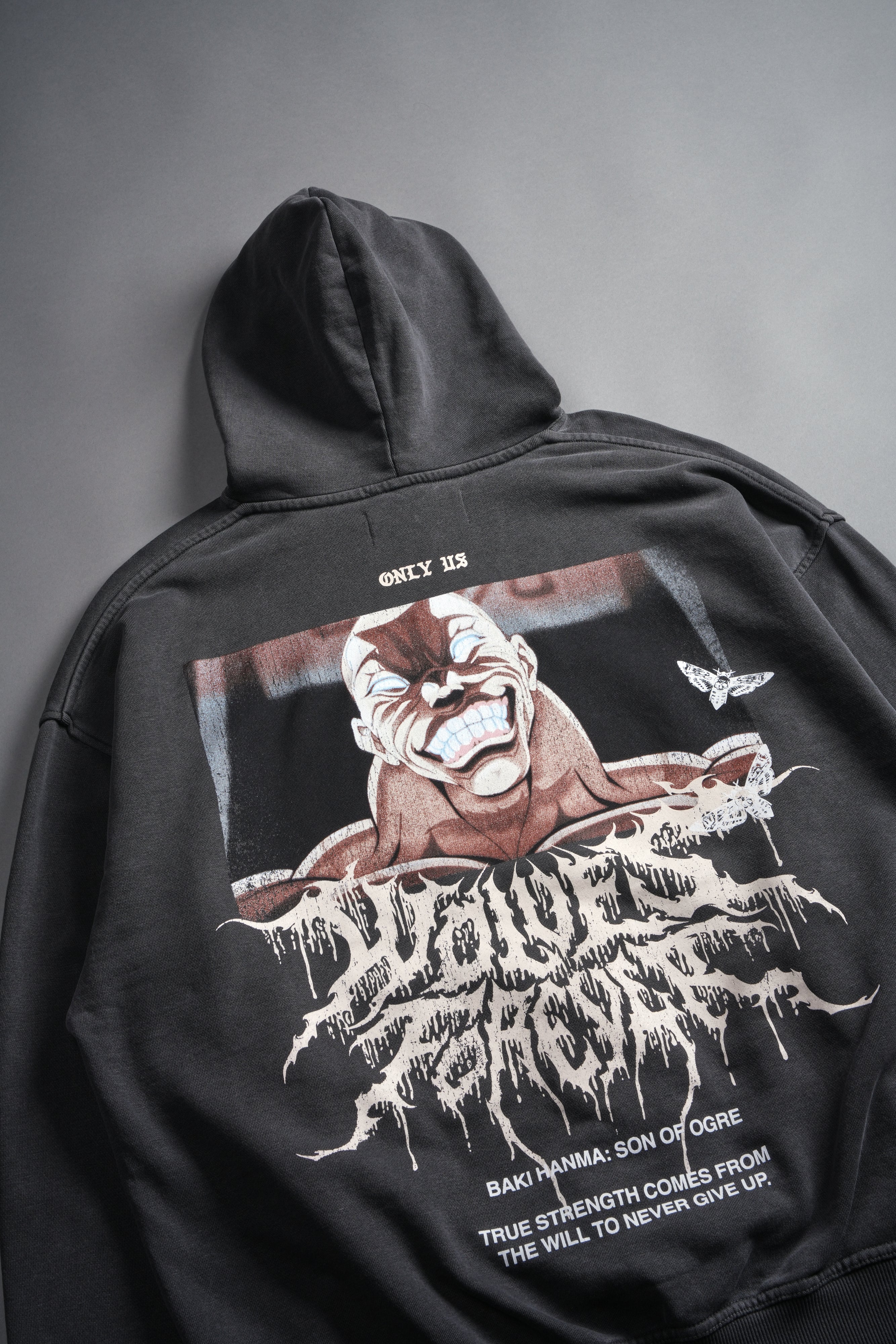 Jack Hammer "Grunge" Hoodie in Wolf Gray — imagem 11