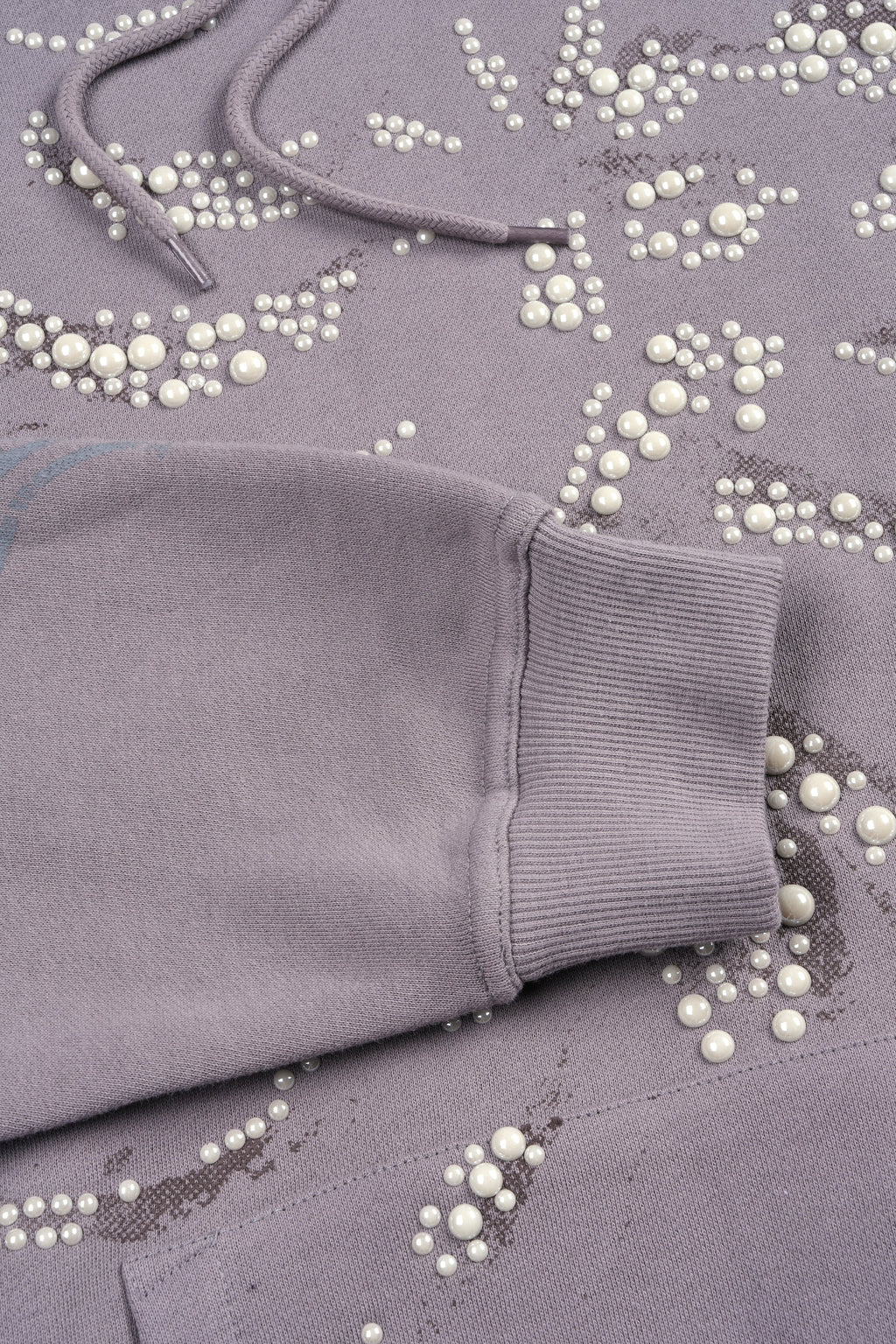 Bone Cage Bishop Hoodie In Pale Gray