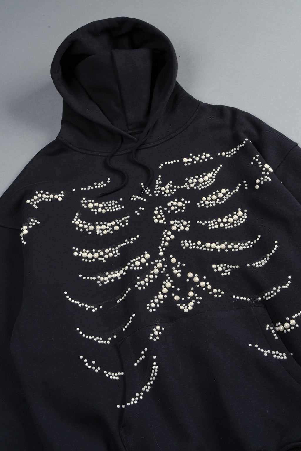 Bone Cage Bishop Hoodie In Black