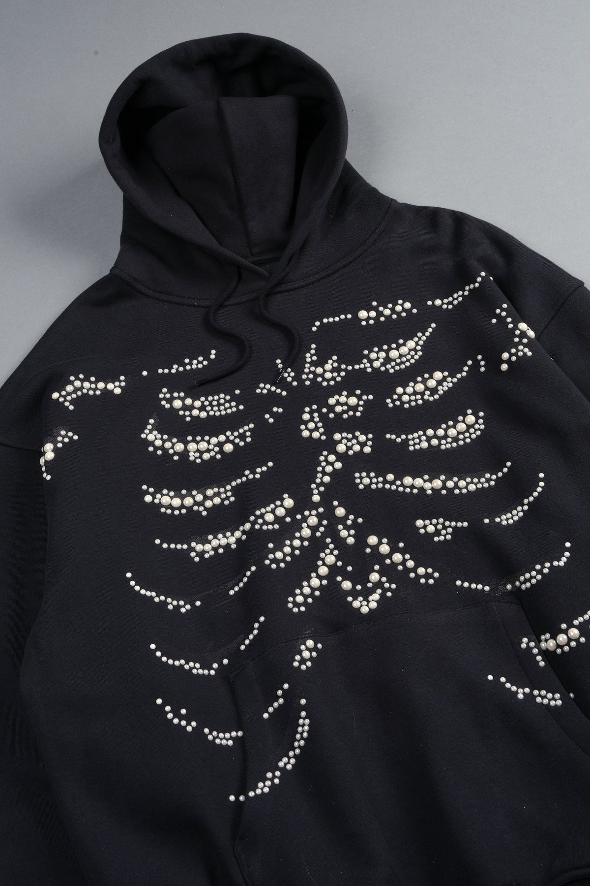 Bone Cage Bishop Hoodie In Black