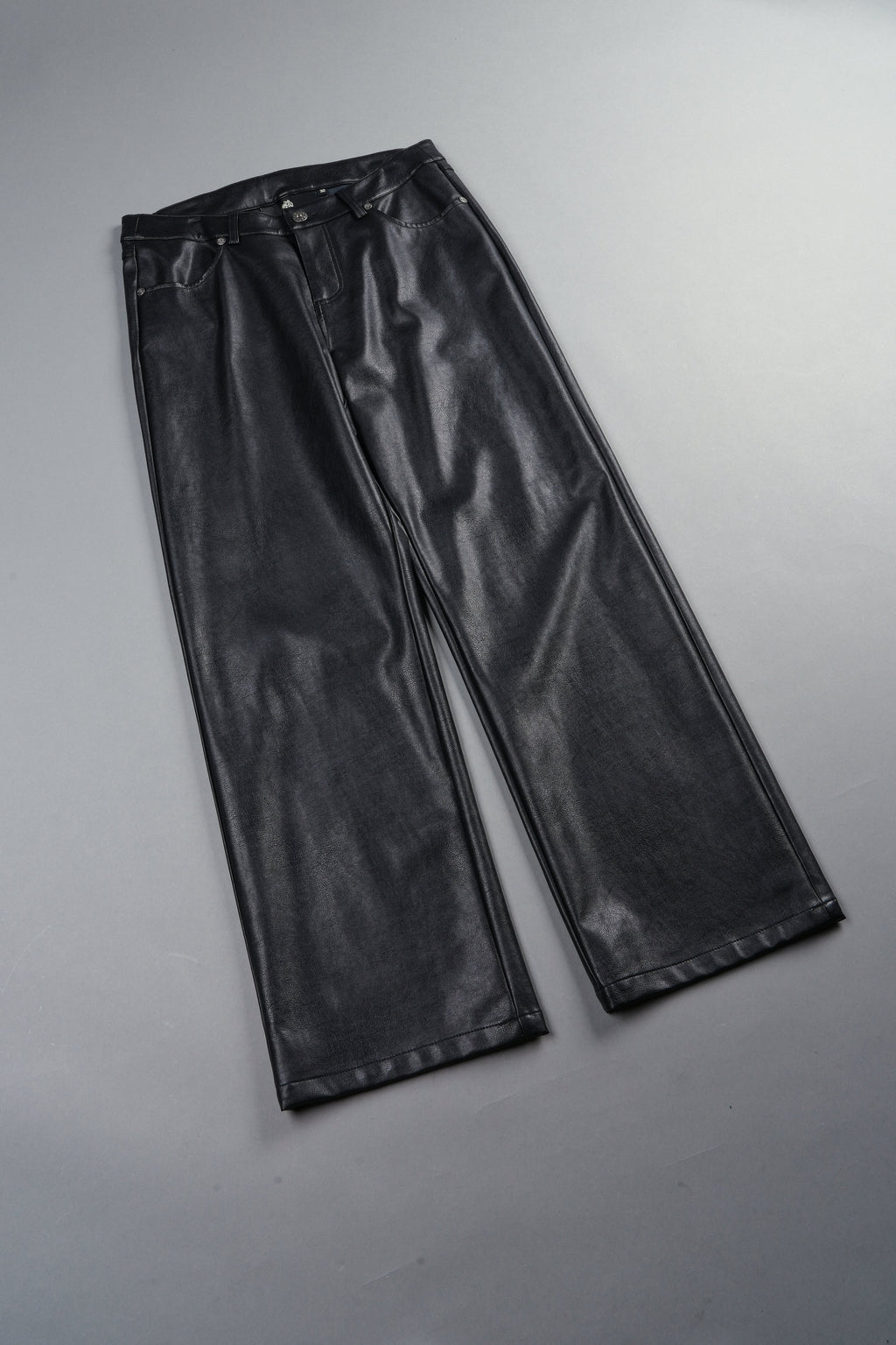 Wolf Pyramid Axel Low Rise Leather Pant In Black