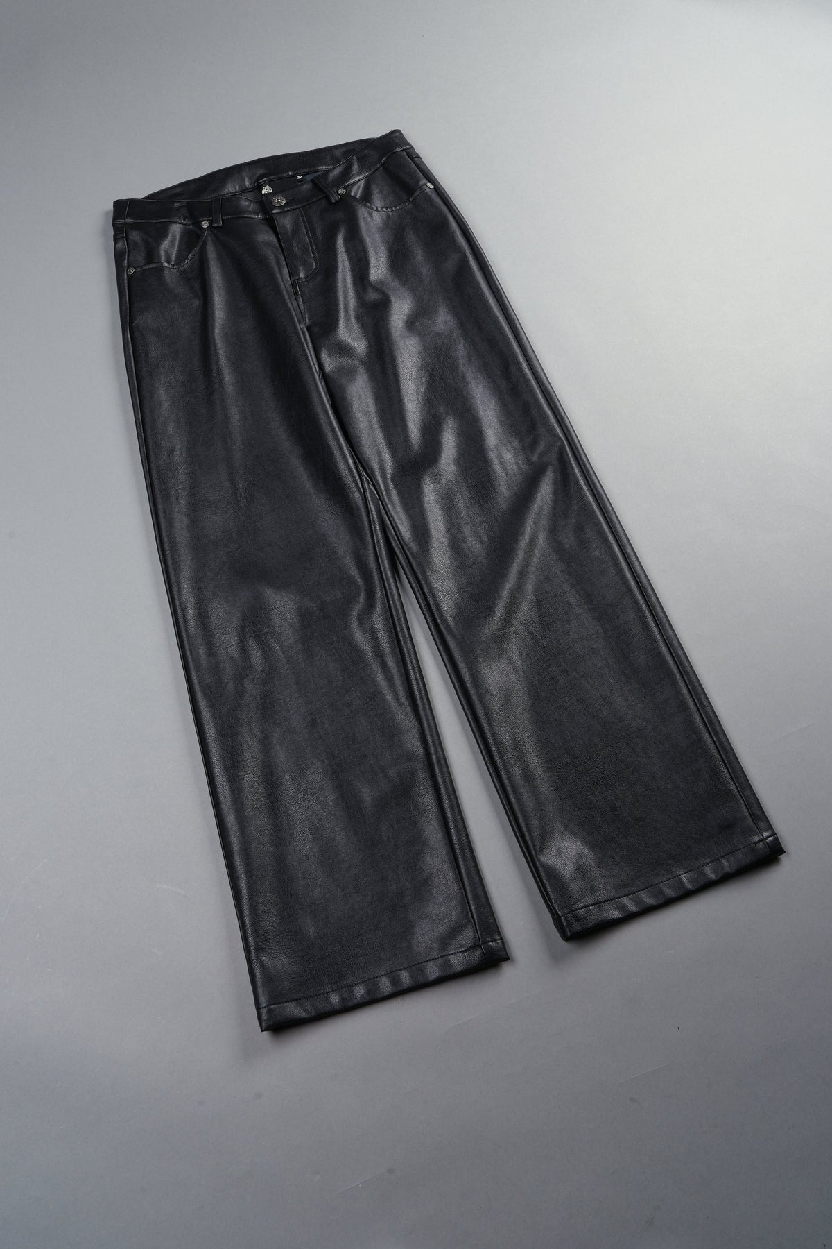 Wolf Pyramid Axel Low Rise Leather Pant In Black