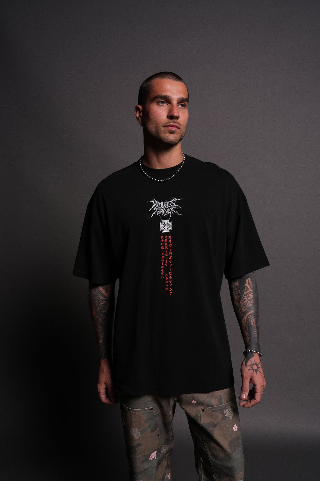 Unbreakable Will "Premium" Oversized Tee in Black — imagem 2
