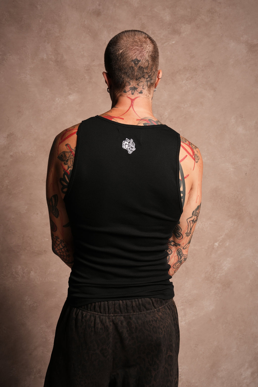 Mickey Mouse OnlyUs Ribbed Tank V2 in Black