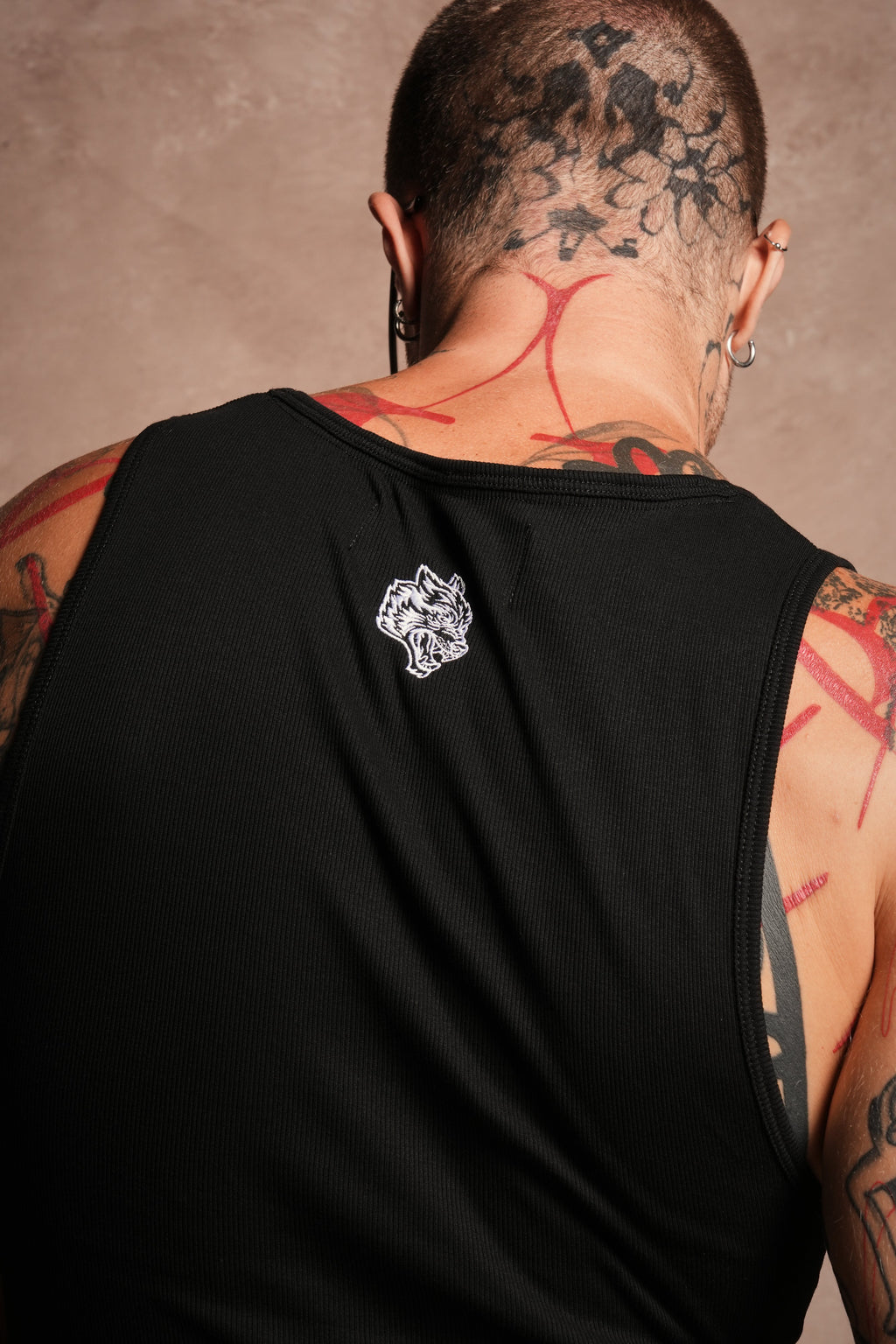 Mickey Mouse OnlyUs Ribbed Tank V2 in Black