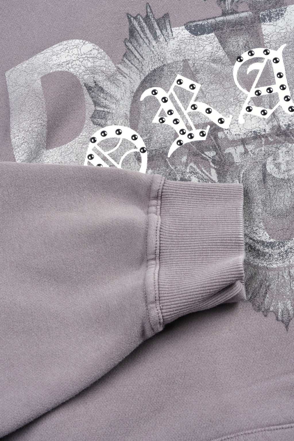 Ds Corazon Pierce Hoodie In Pale Gray