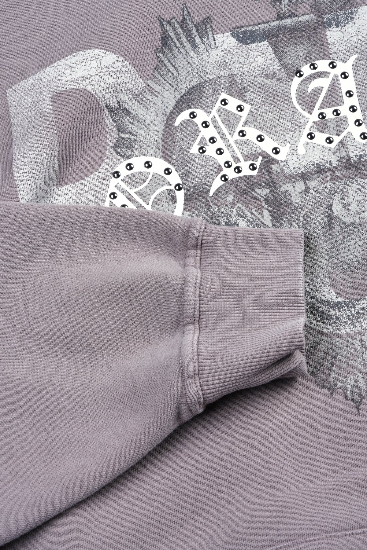 Ds Corazon Pierce Hoodie In Pale Gray