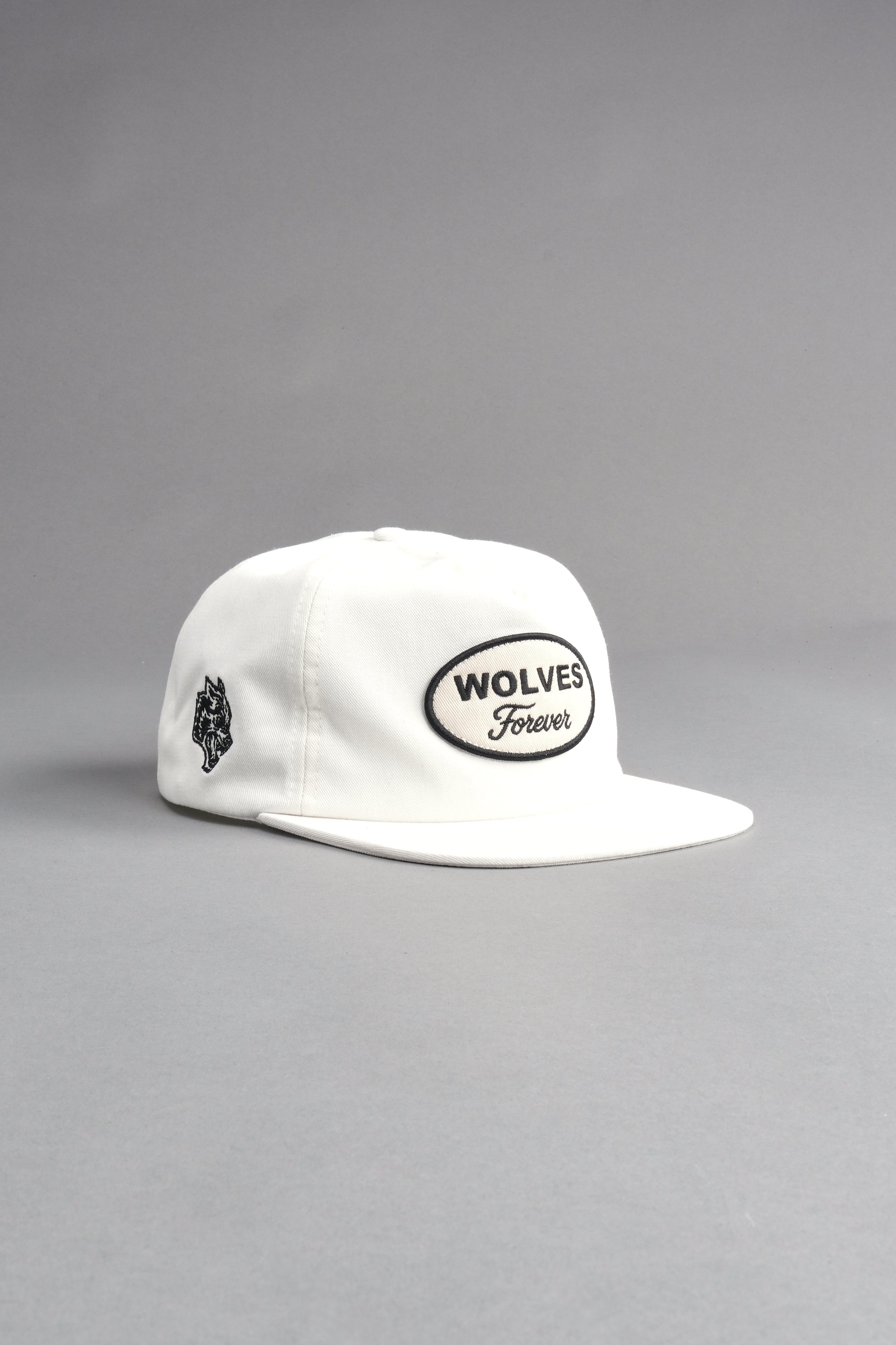Our Time Vintage 5 Panel Hat in Cream — imagem 8