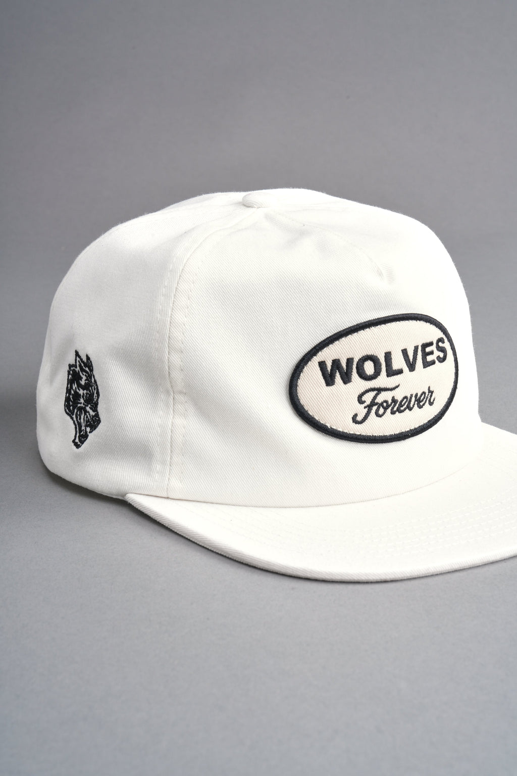 Our Time Vintage 5 Panel Hat in Cream — imagem 9