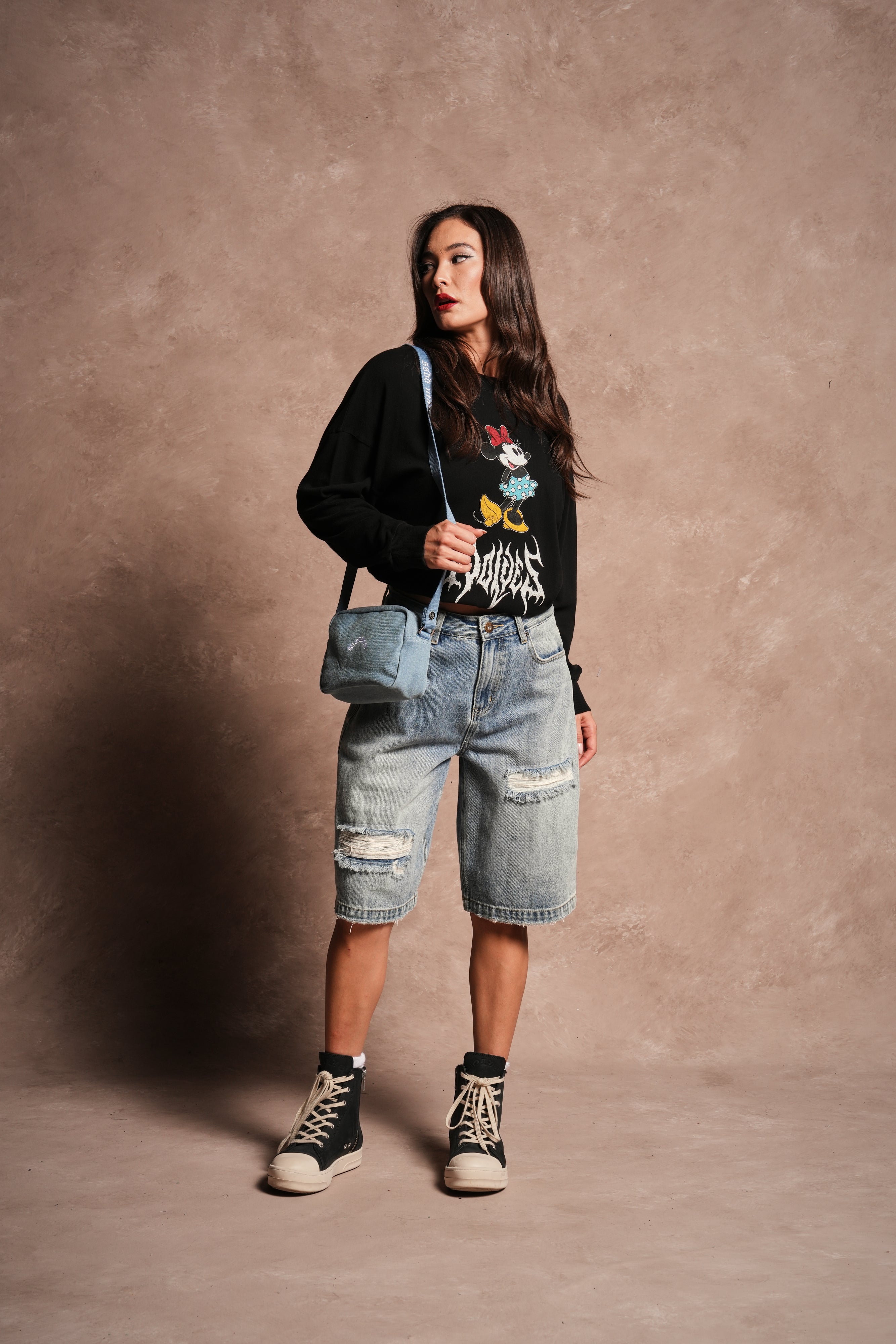Wolves OnlyUs Reeves Side Bag in Denim