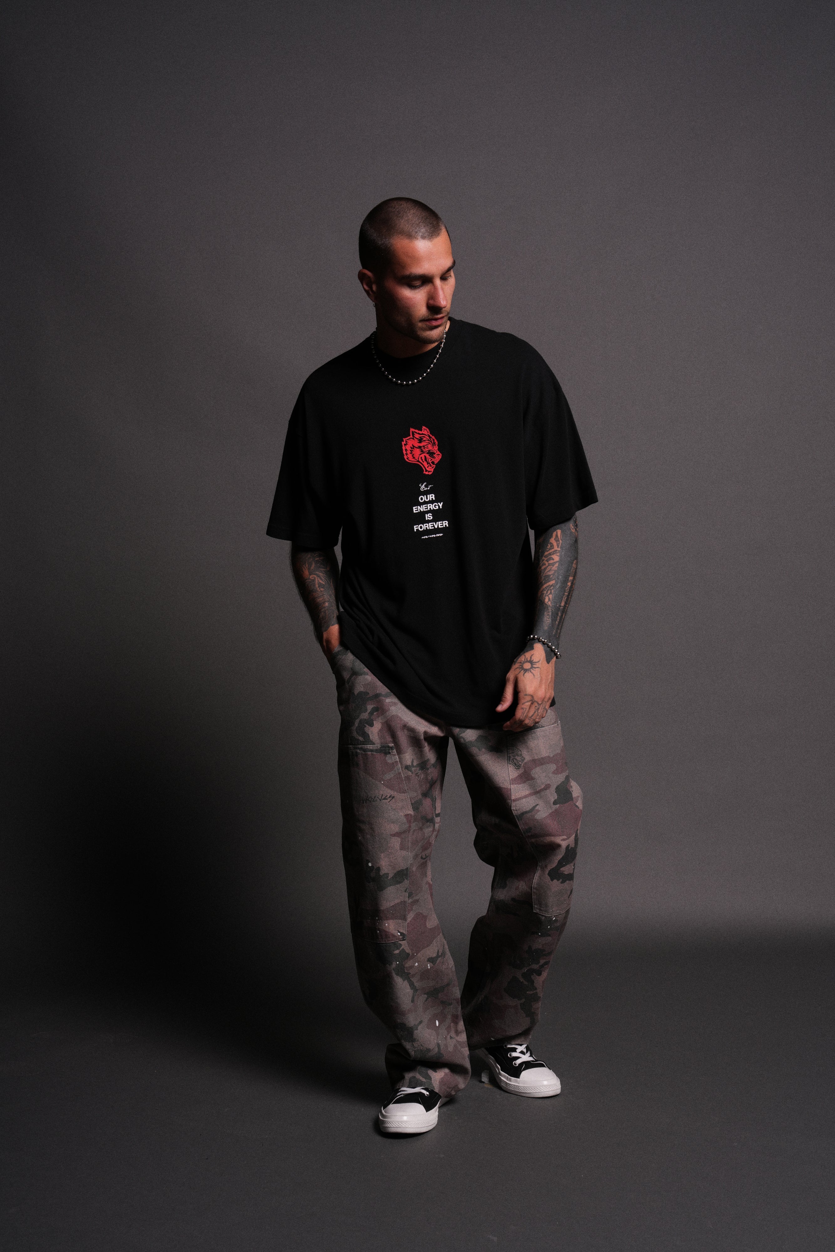 Hanma Legacy "Premium" Oversized Tee in Black — imagem 5