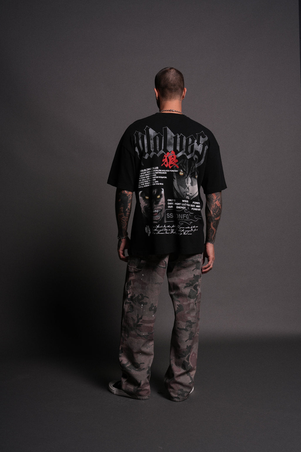 Hanma Legacy "Premium" Oversized Tee in Black — imagem 6
