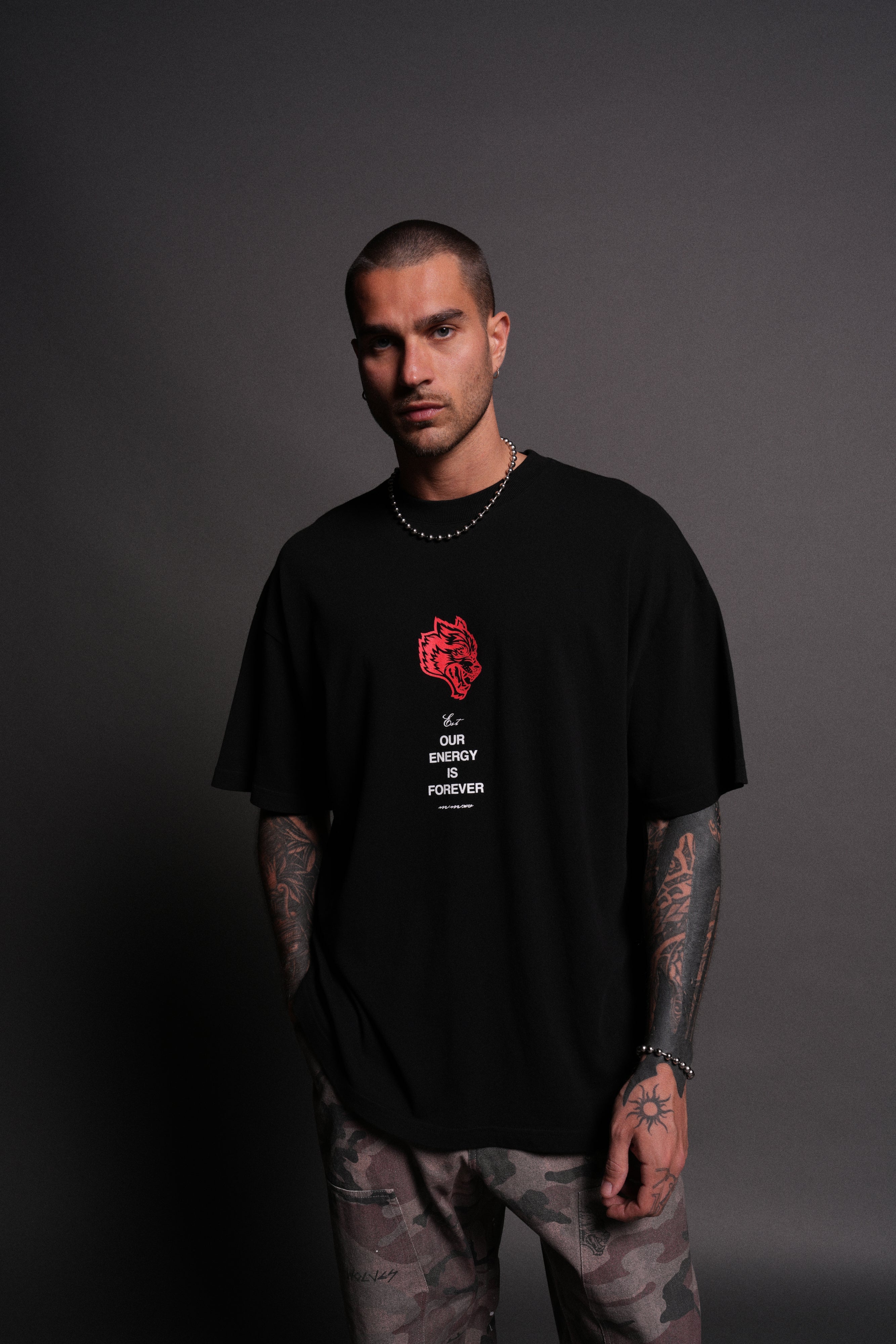 Hanma Legacy "Premium" Oversized Tee in Black — imagem 2