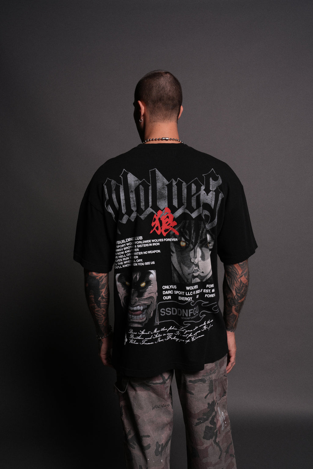Hanma Legacy "Premium" Oversized Tee in Black — imagem 4