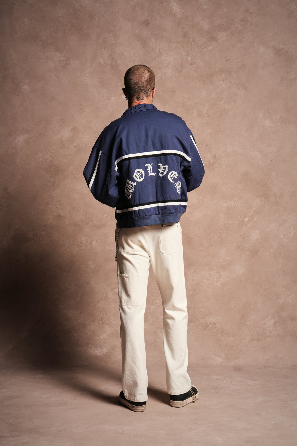 Mickey Frvr Big Moe Jacket in Navy