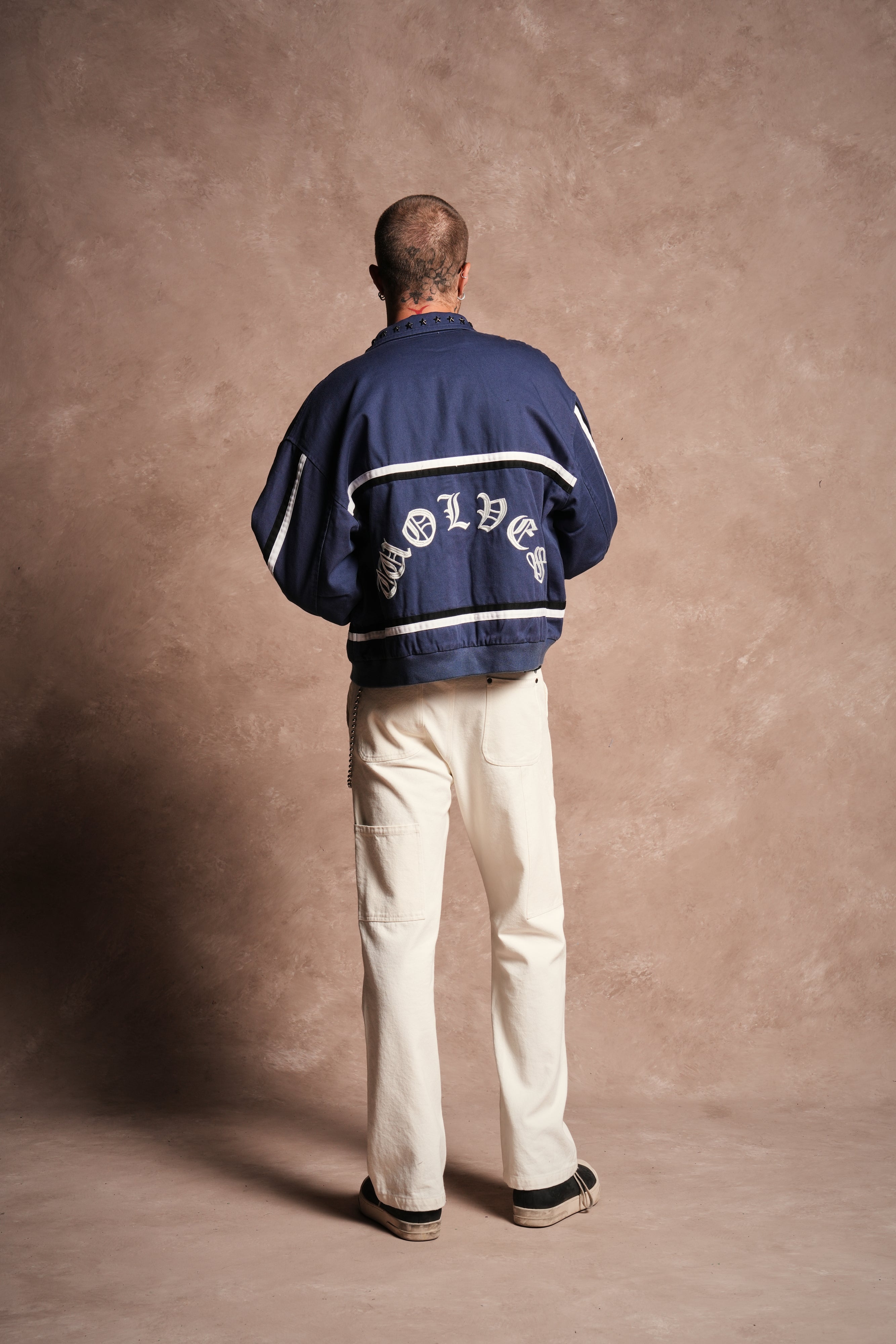 Mickey Frvr Big Moe Jacket in Navy