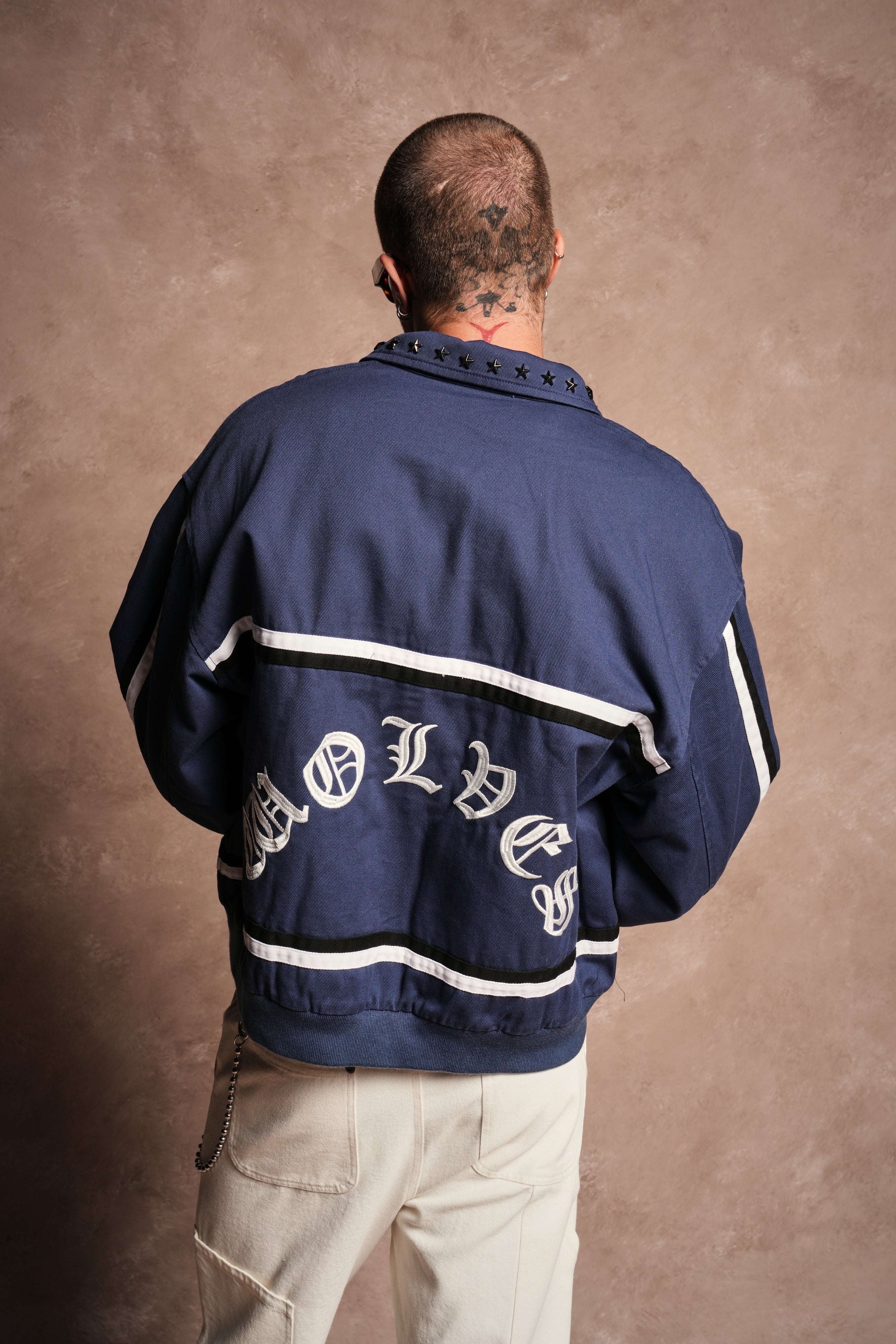 Mickey Frvr Big Moe Jacket in Navy