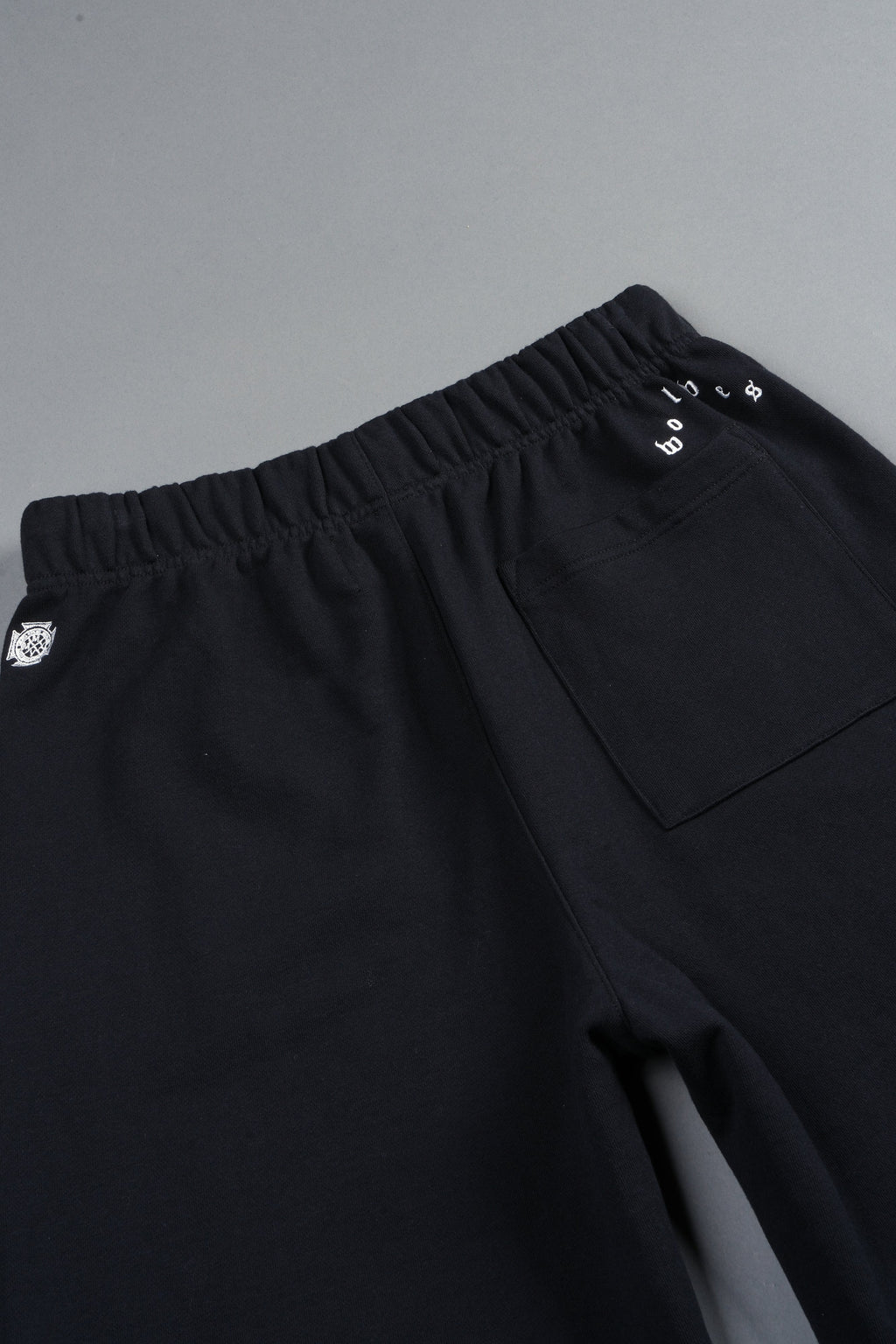 Stud Muerto Grunge Oversized Raw Hem Post Lounge Sweat Shorts In Black