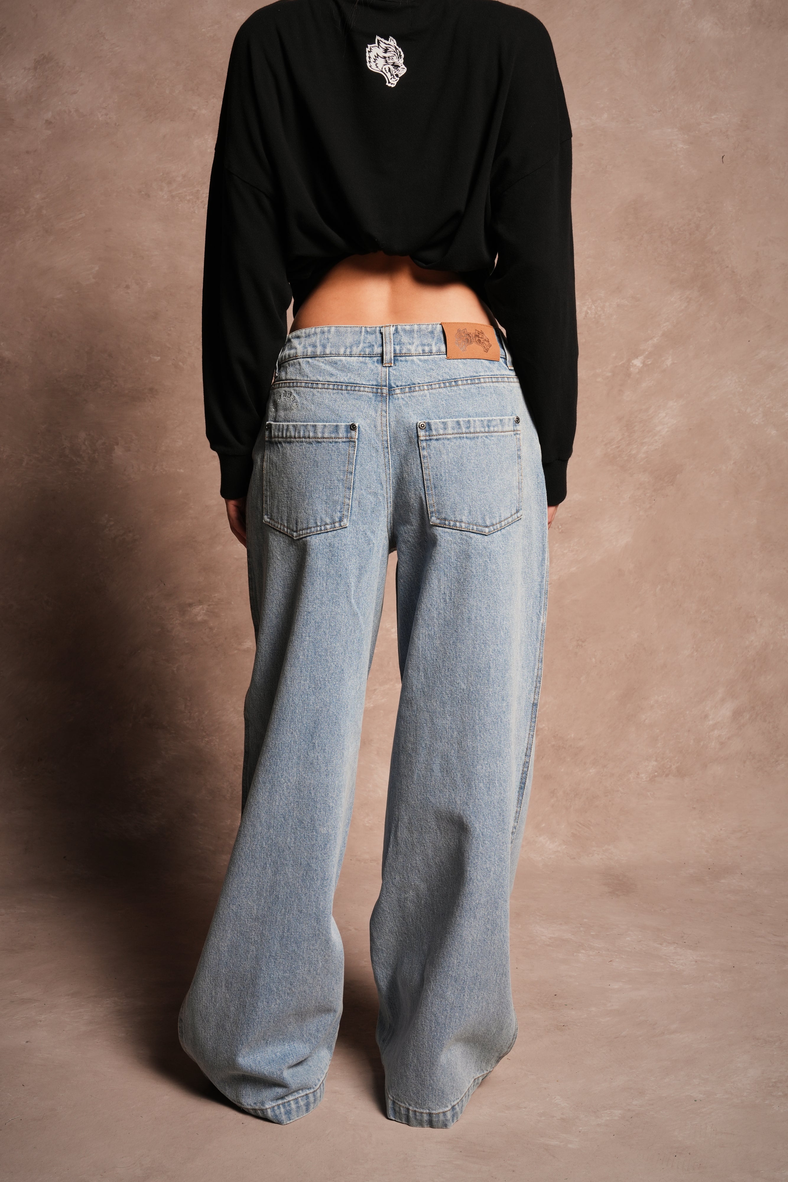 Wolves Chopper Brooklyn Denim Jeans in Light Wash