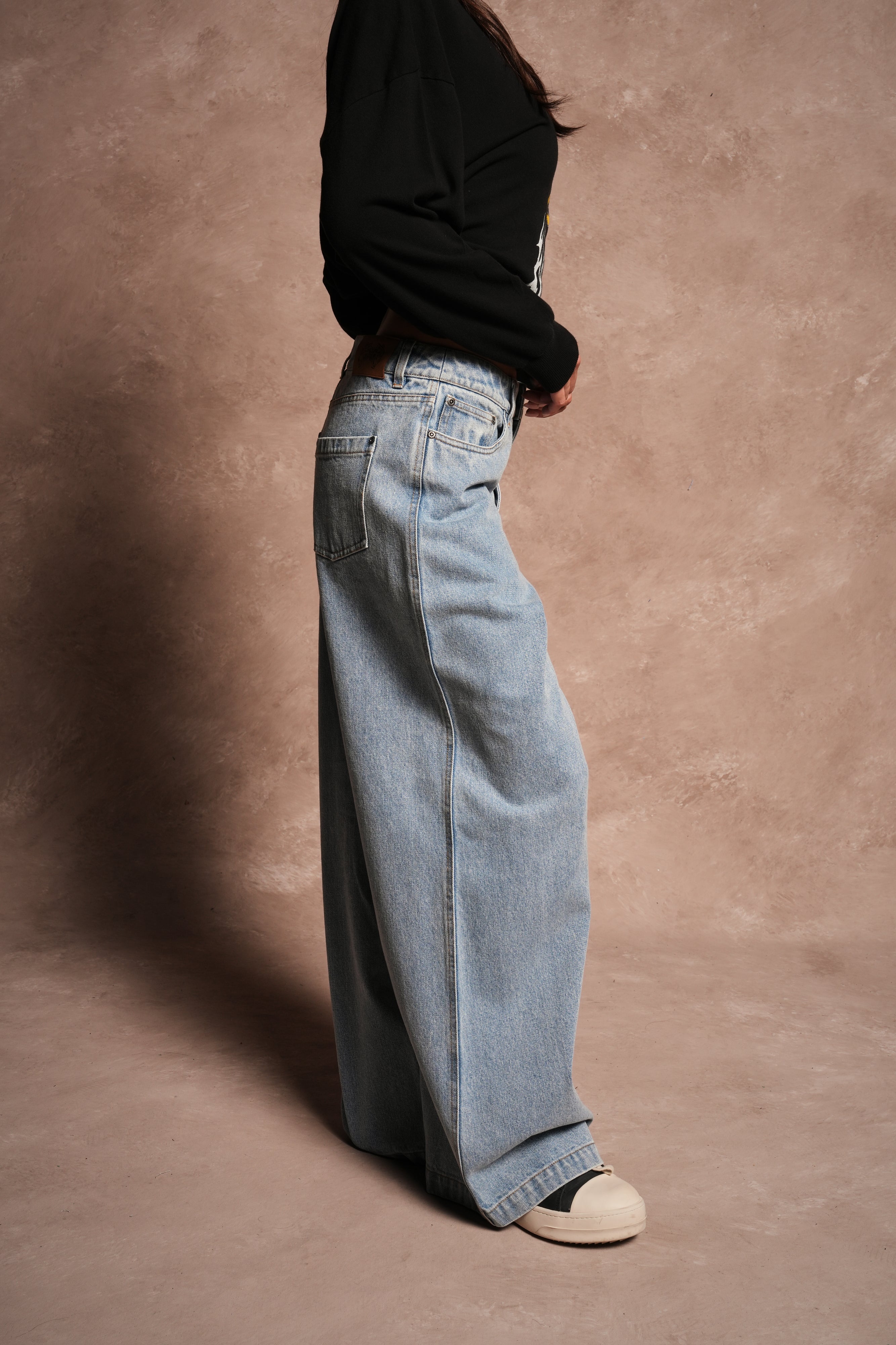 Wolves Chopper Brooklyn Denim Jeans in Light Wash