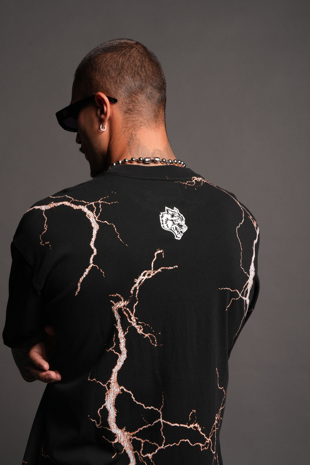 Lightning Frvr Premium Oversized Tee in Black - imagem 8