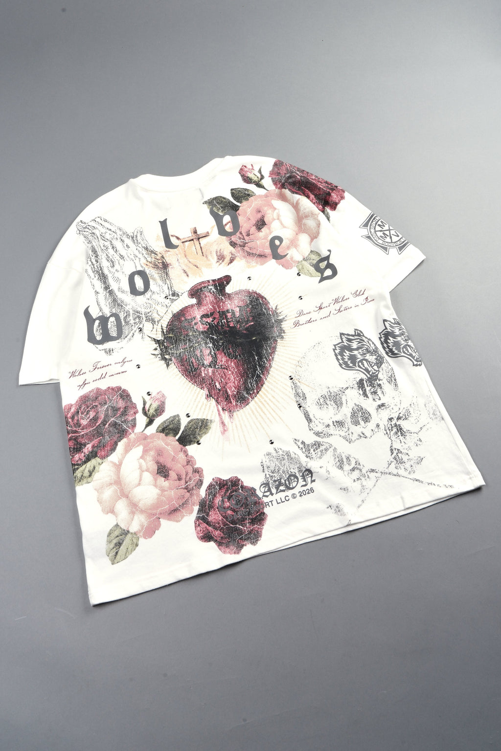 Darc Corazon Premium Oversized Tee In Cream