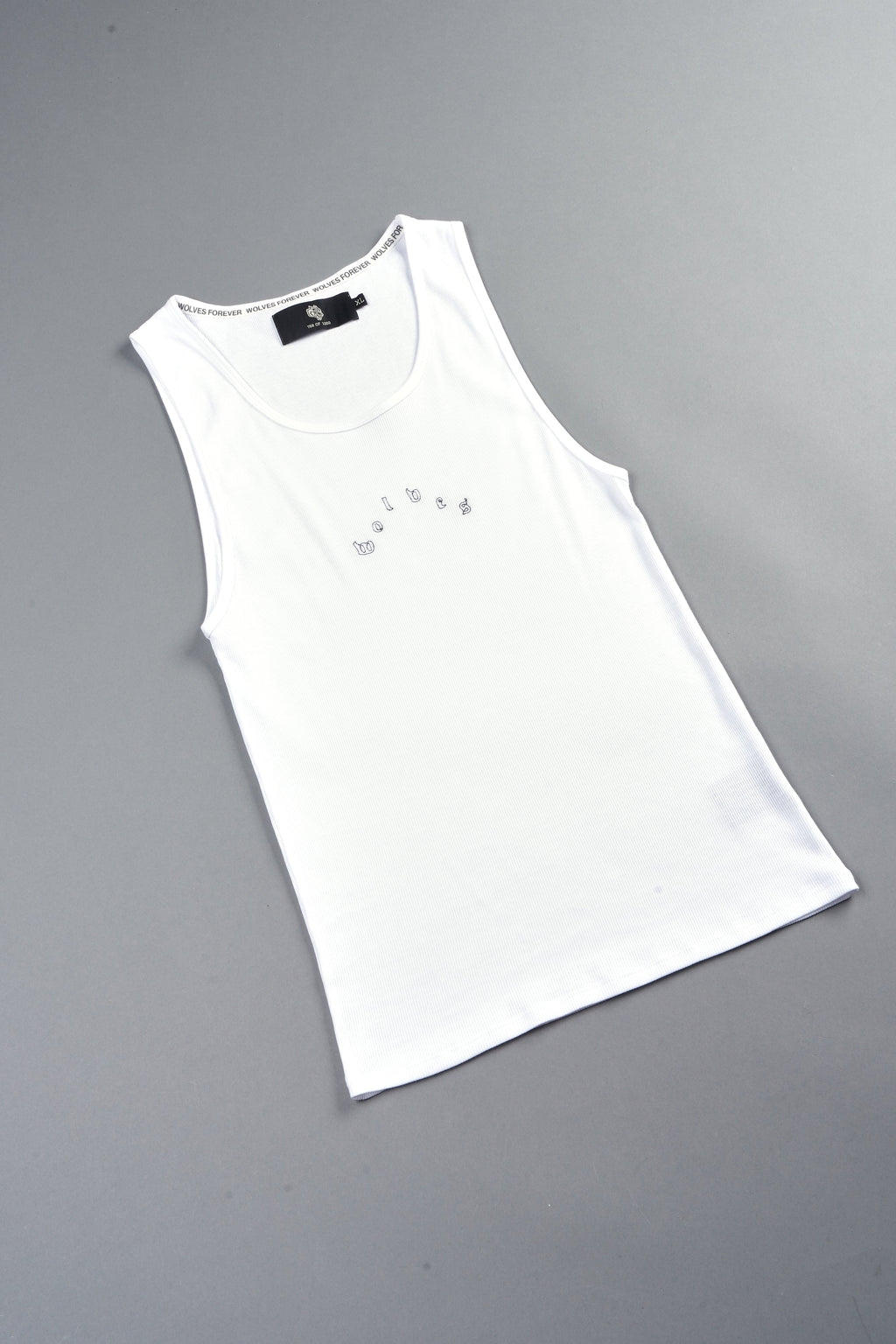 Pyramid Ribbed Tank V2 In White