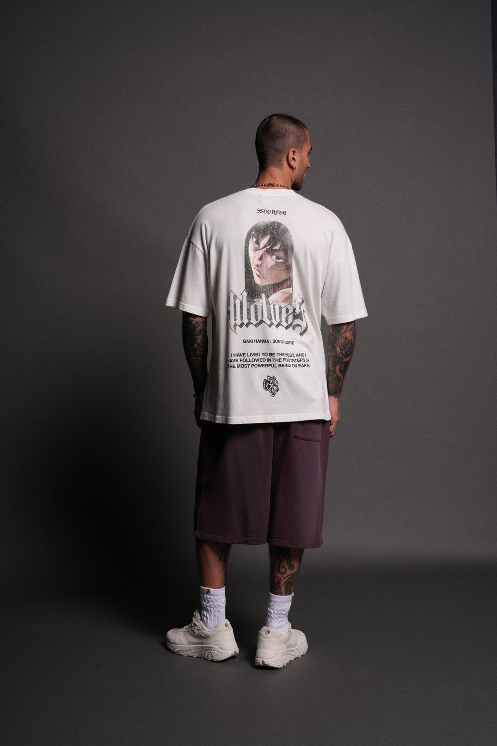 Determined "Premium" Oversized Tee in Cream — imagem 6